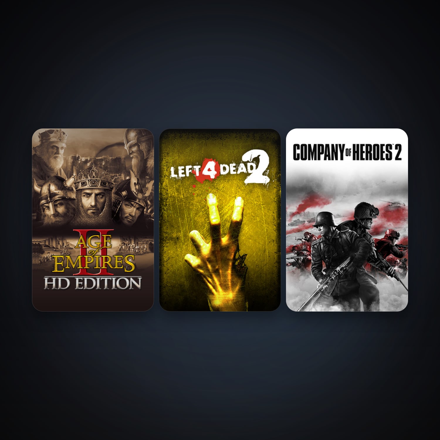 Left 4 Dead 2 + Age of Empires II, 4 games, clean — HabibiAccounts