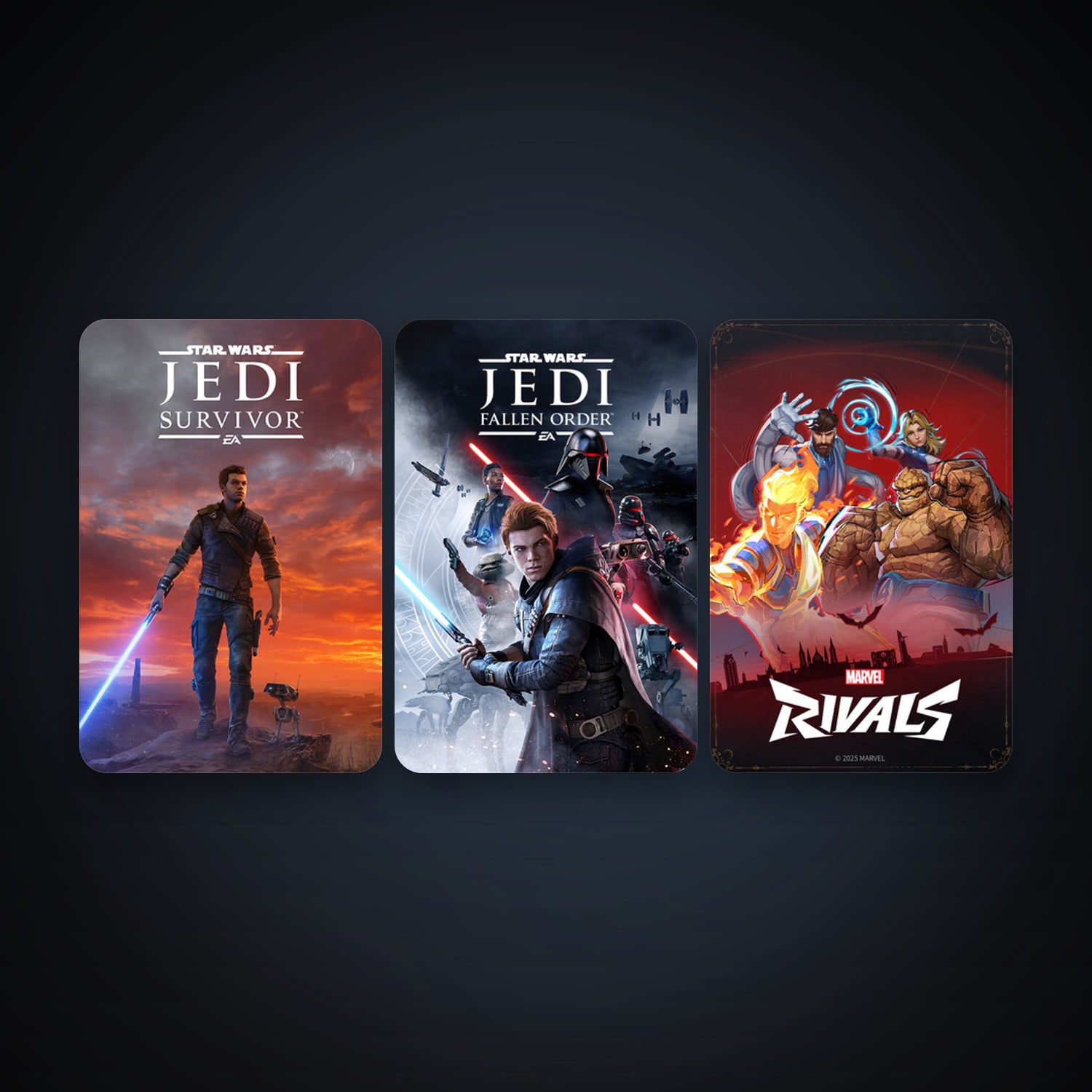 STAR WARS Jedi: Fallen Order + STAR WARS Jedi: Survivor, 4 games, clean — HabibiAccounts