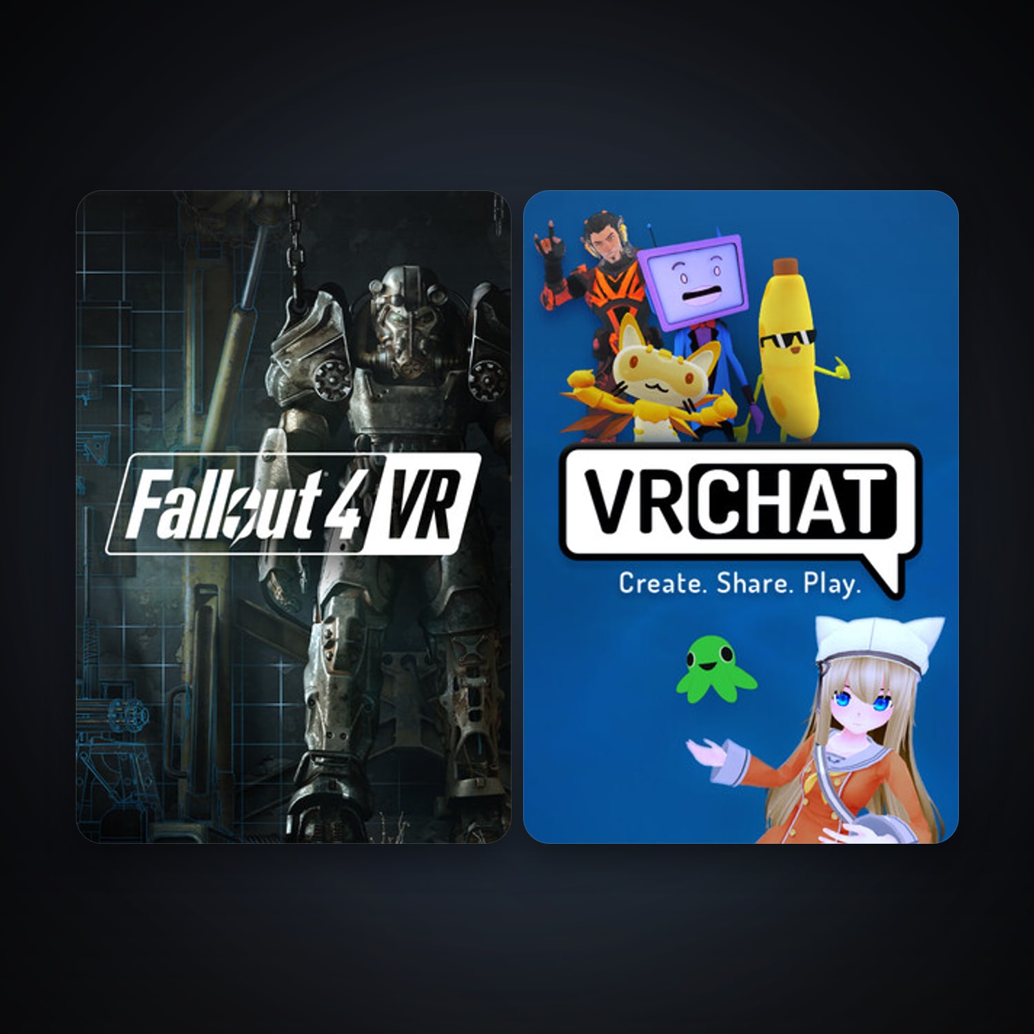 VRChat + Fallout 4 VR, 14 games, clean — HabibiAccounts