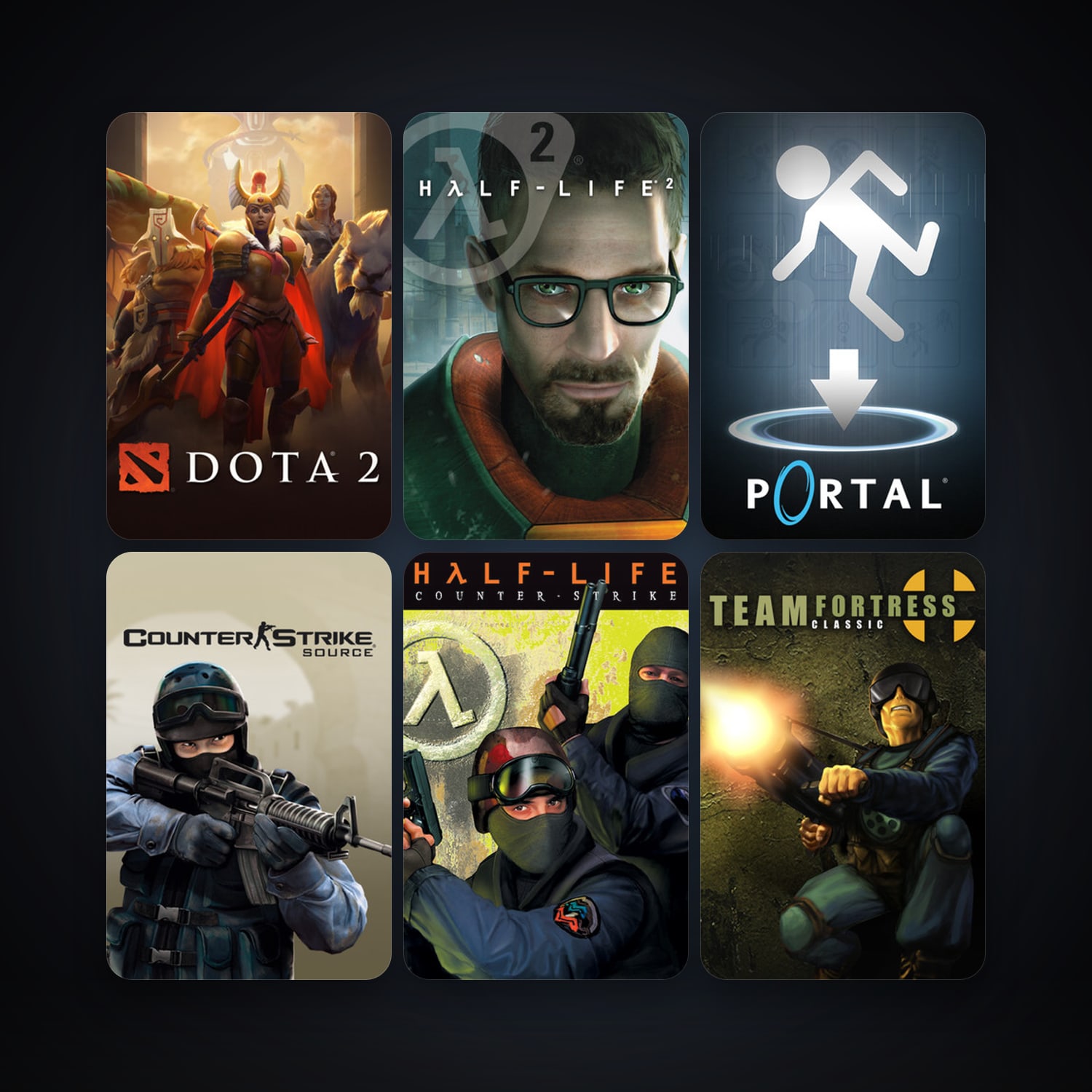 Counter-Strike + Team Fortress Classic, 23 games, Steam 11, clean — HabibiAccounts