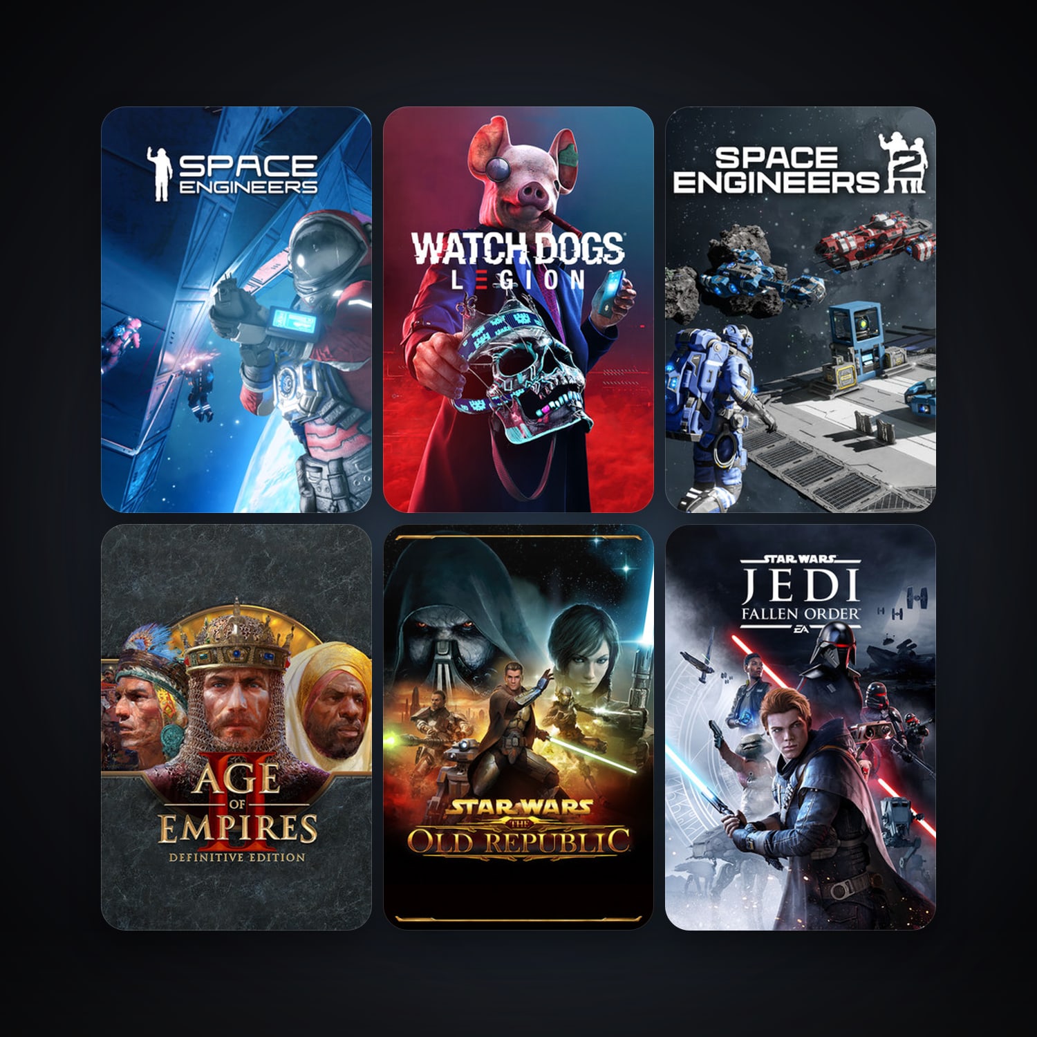 DCS World Steam Edition + Space Engineers, 13 games, clean — HabibiAccounts
