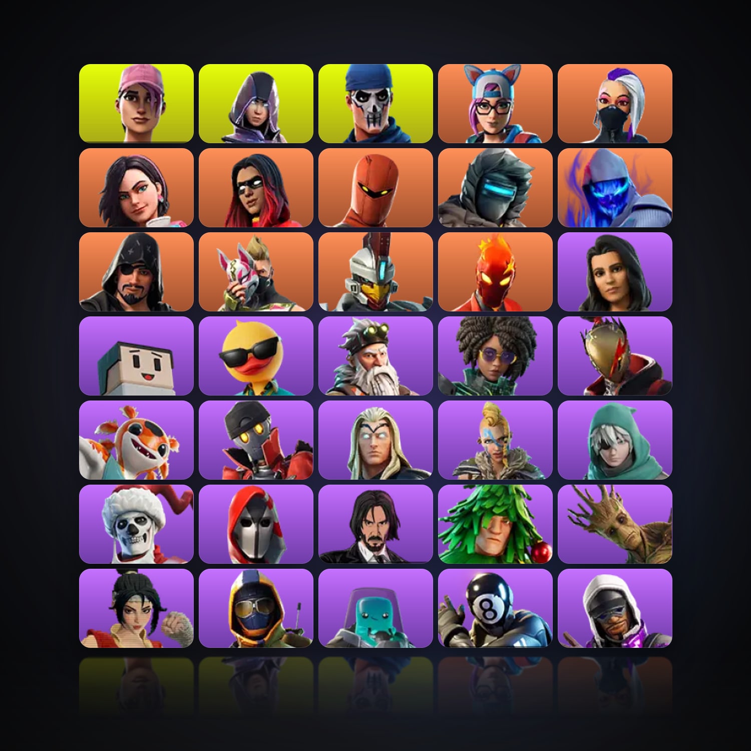 Fortnite | 73 Skins | 450 V-Bucks | Level 1048 | 65 Wins — HabibiAccounts