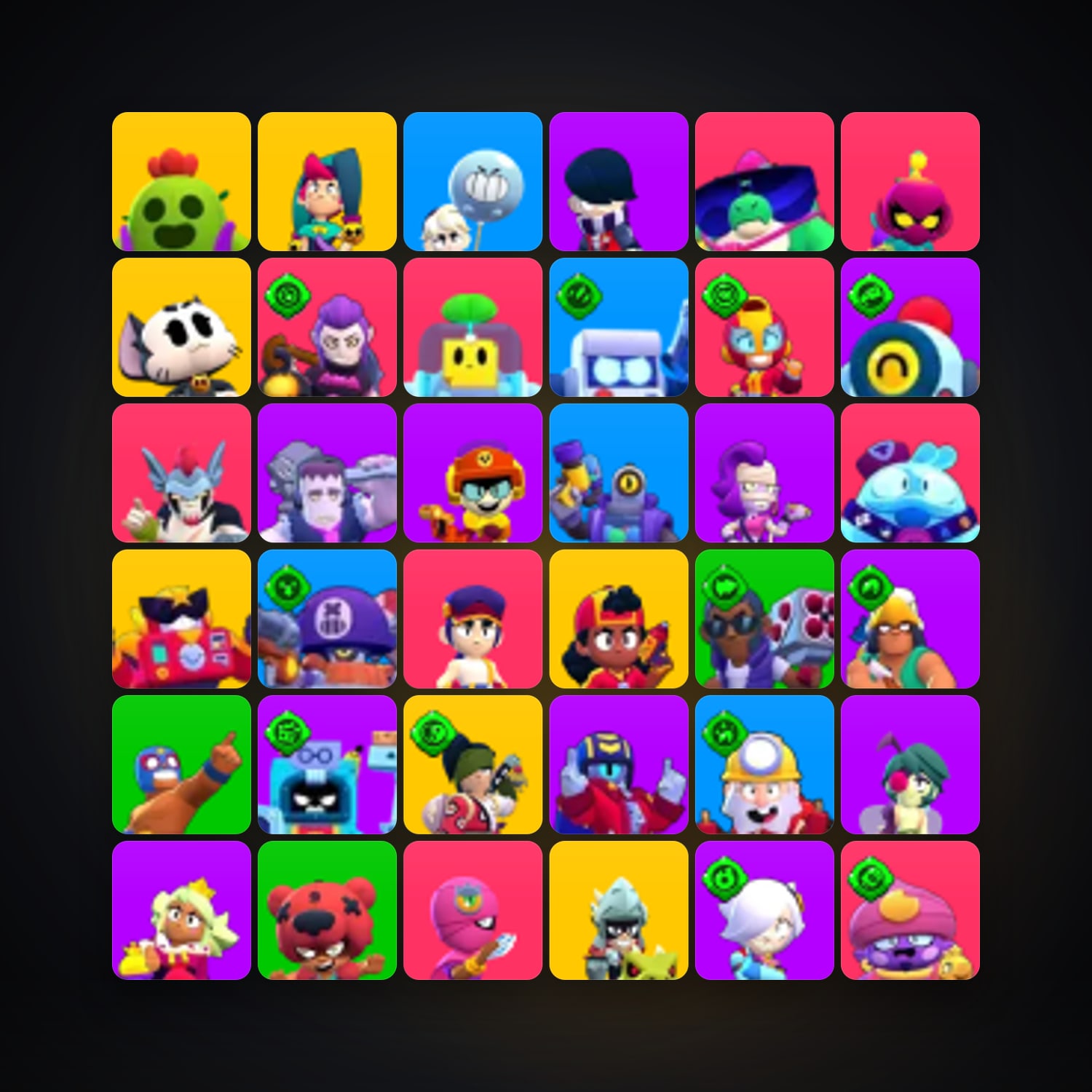 106 Brawlers | 35.3K Trophies — HabibiAccounts