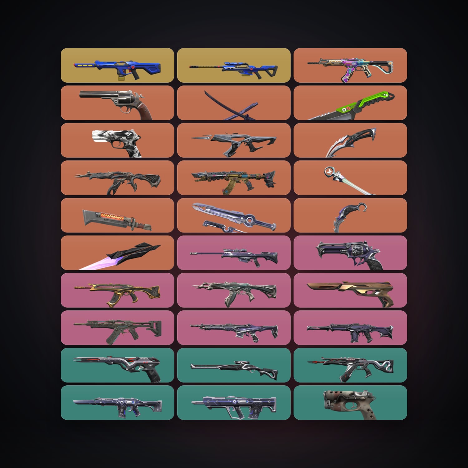 EU Diamond 1 locker — 8 knives, 71 skins, lvl 128 — HabibiAccounts