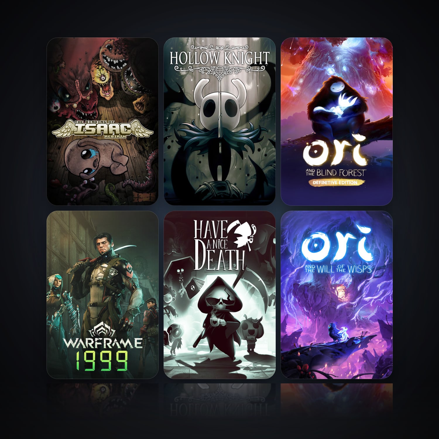 The Binding of Isaac: Rebirth & Hollow Knight | 13 Games | Clean — HabibiAccounts