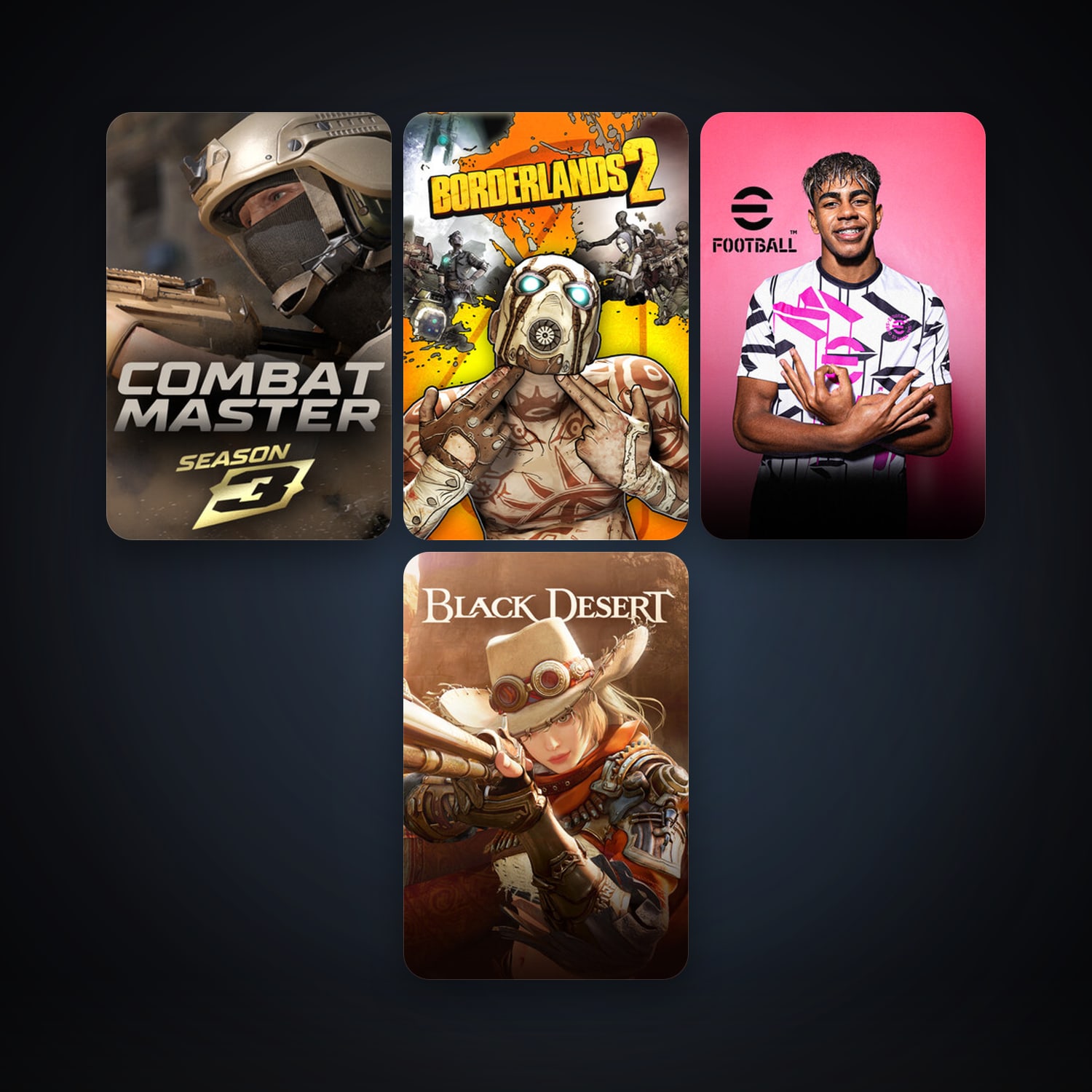 Borderlands 2 + Black Desert Online, 7 games, clean — HabibiAccounts