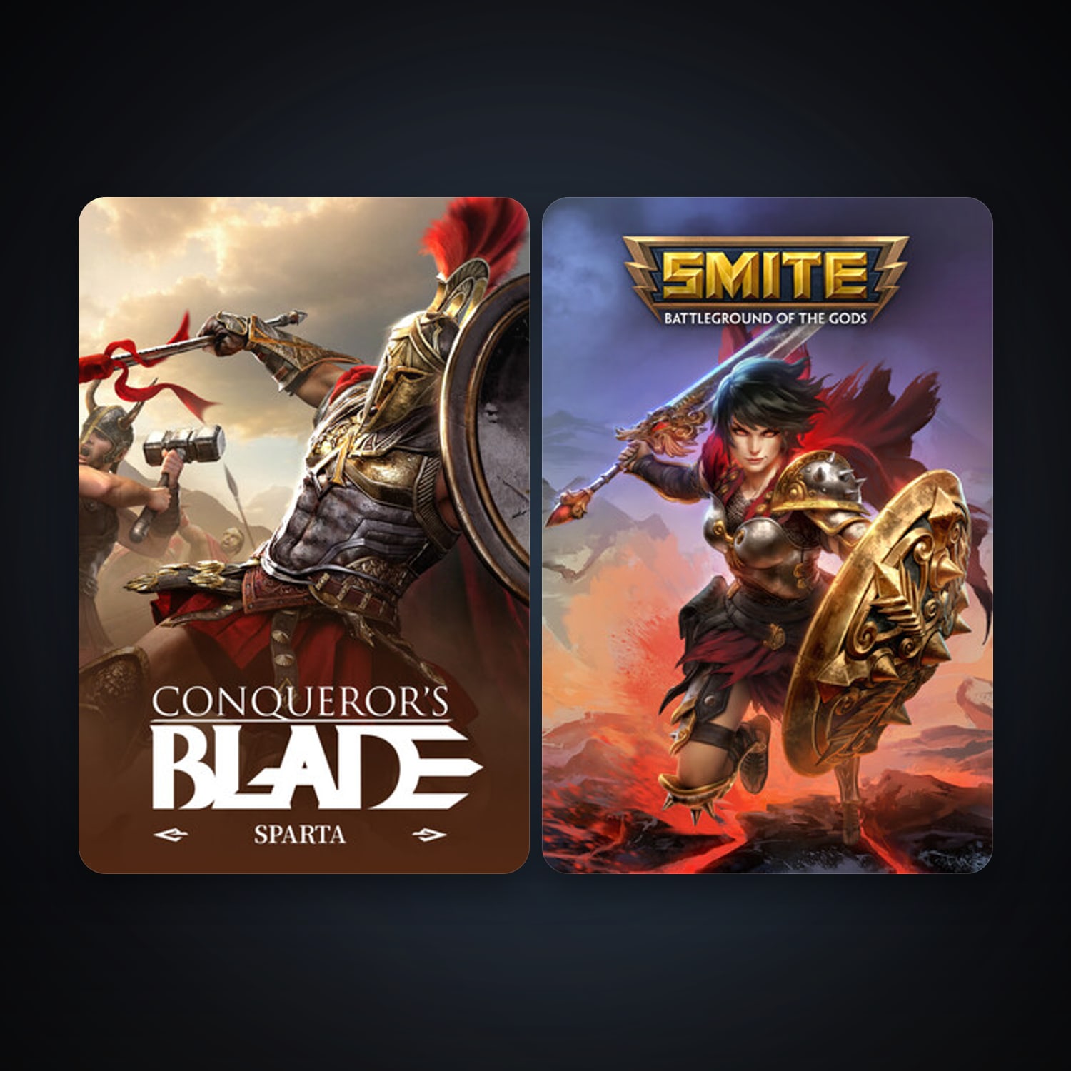 SMITE + Conqueror's Blade (2020), 5 games, clean — HabibiAccounts