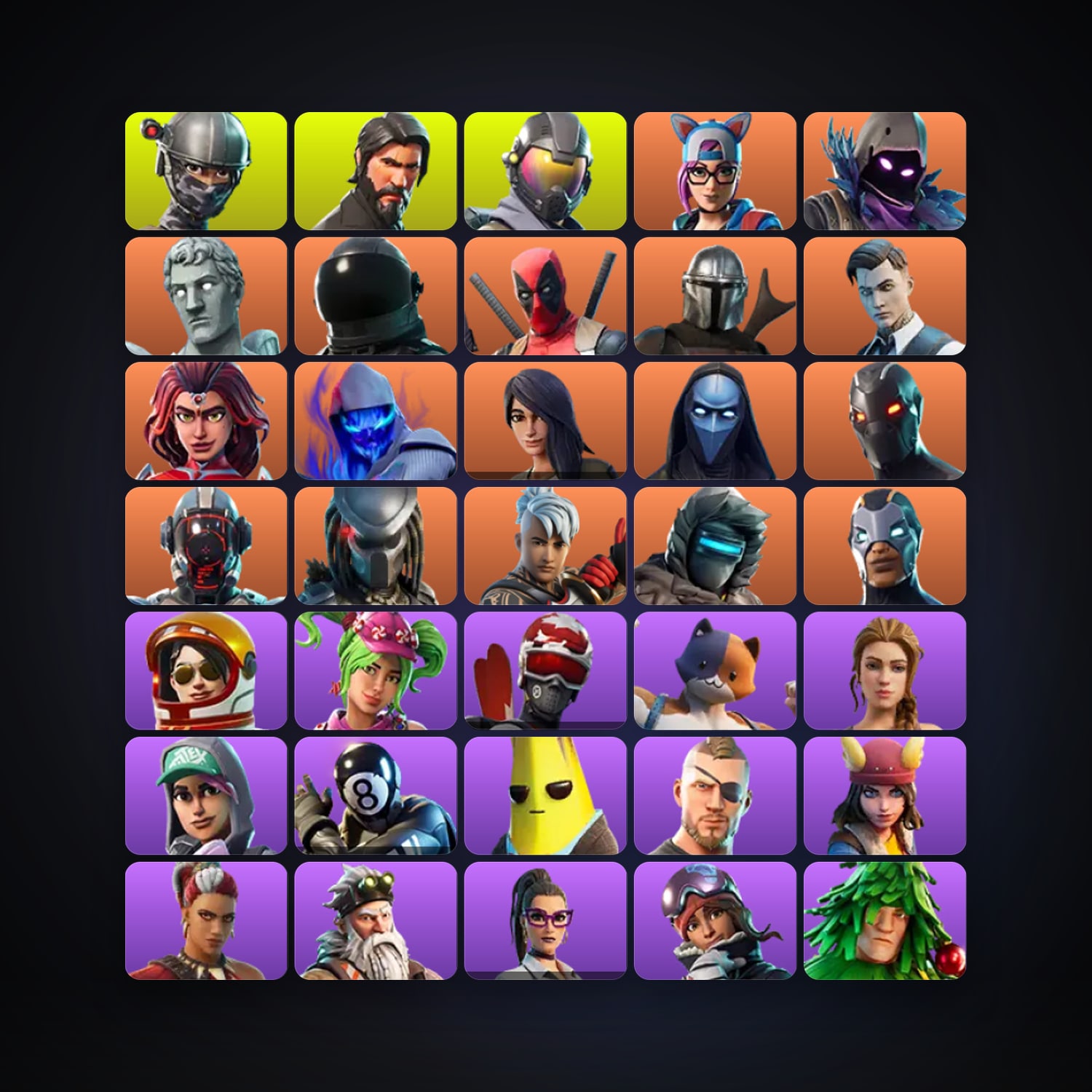 Fortnite | 65 Skins | 800 V-Bucks | Level 1057 | 163 Wins — HabibiAccounts