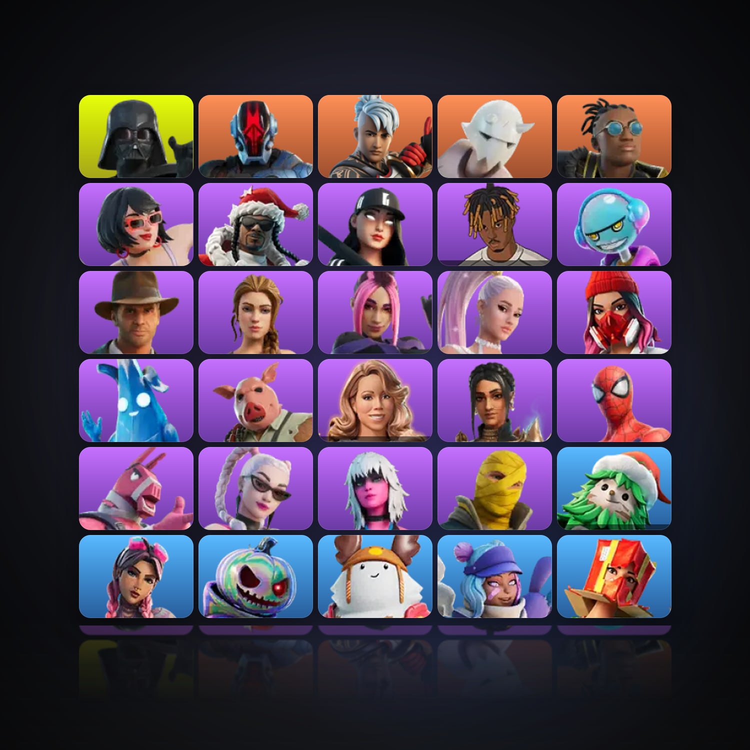 Fortnite | 34 Skins | 400 V-Bucks | Level 1130 | 161 Wins — HabibiAccounts