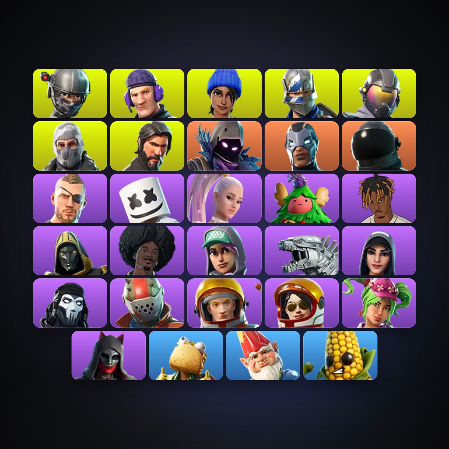 Fortnite | 29 Skins | 100 V-Bucks | Level 1066 | 194 Wins — HabibiAccounts