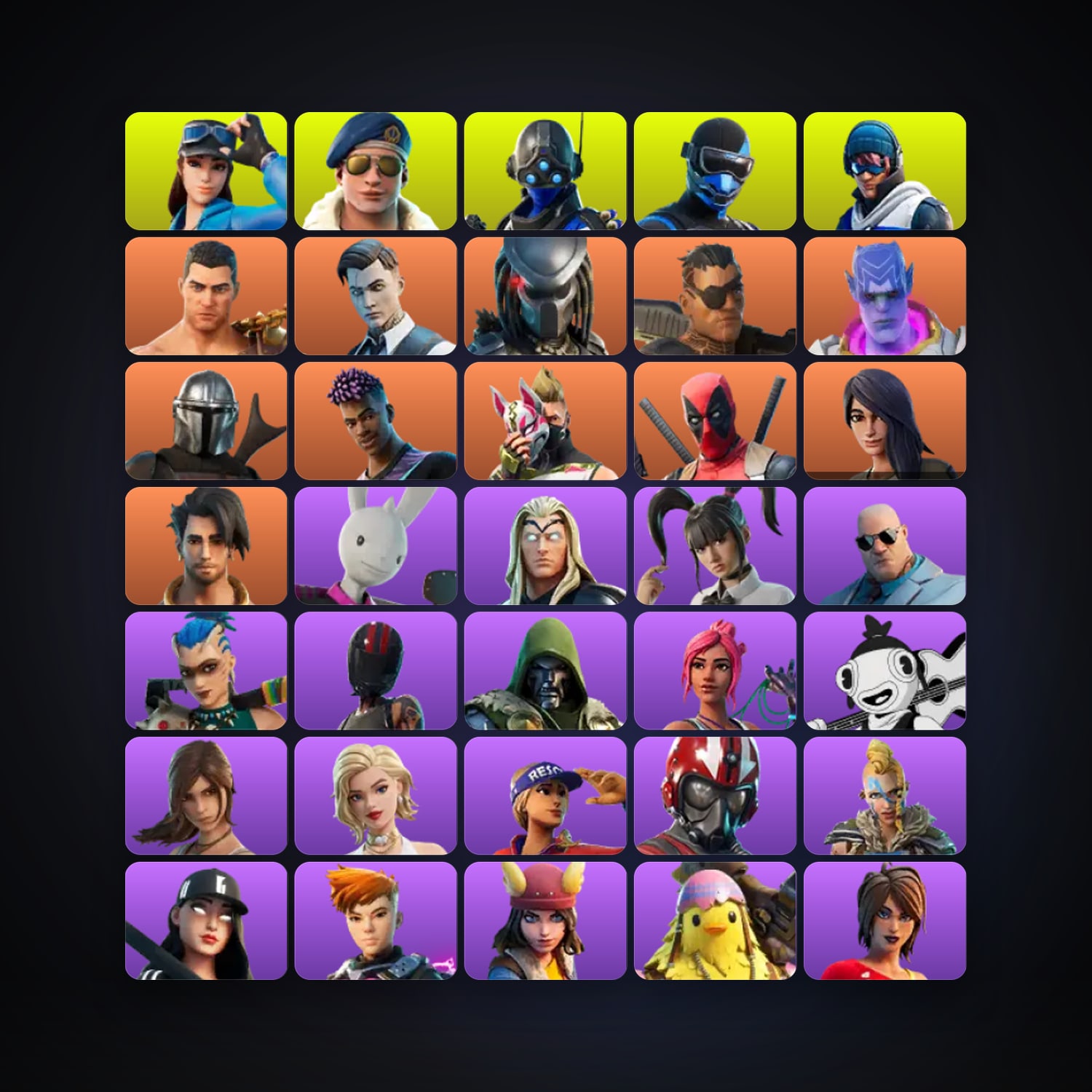 هالحساب فورتنايت، لوكر 66 سكن، 400 فيبوكس، لفل 951، 156 فوز — HabibiAccounts