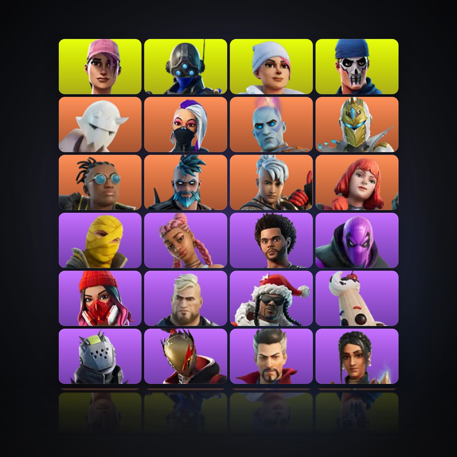 Fortnite | 44 Skins | 300 V-Bucks | Level 1112 | 80 Wins — HabibiAccounts