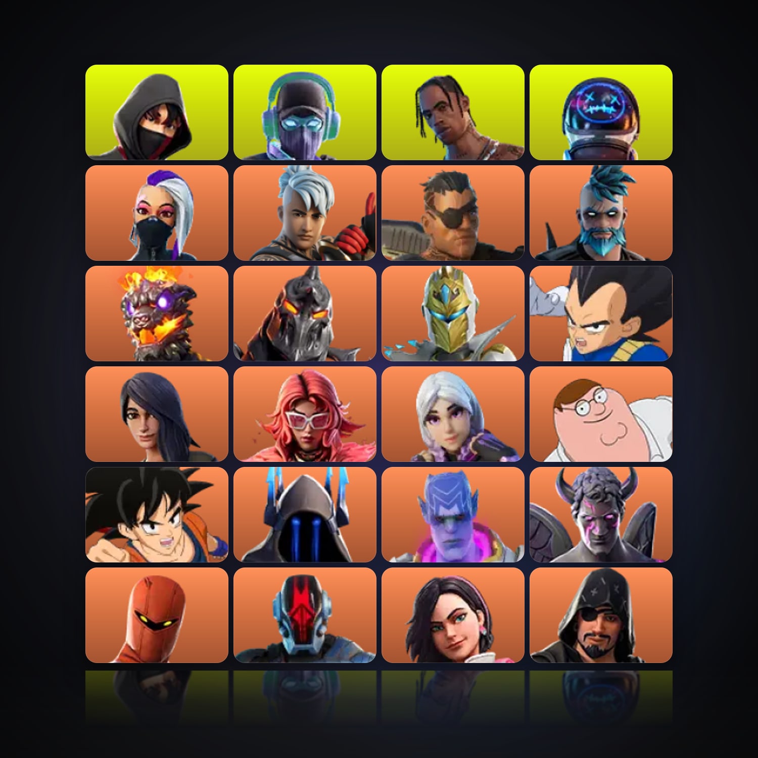 Fortnite | 196 Skins | 150 V-Bucks | Level 4600 | 521 Wins — HabibiAccounts
