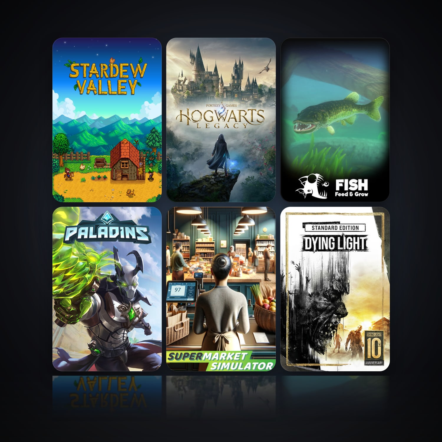 Stardew Valley & Hogwarts Legacy | 16 Games | Clean — HabibiAccounts
