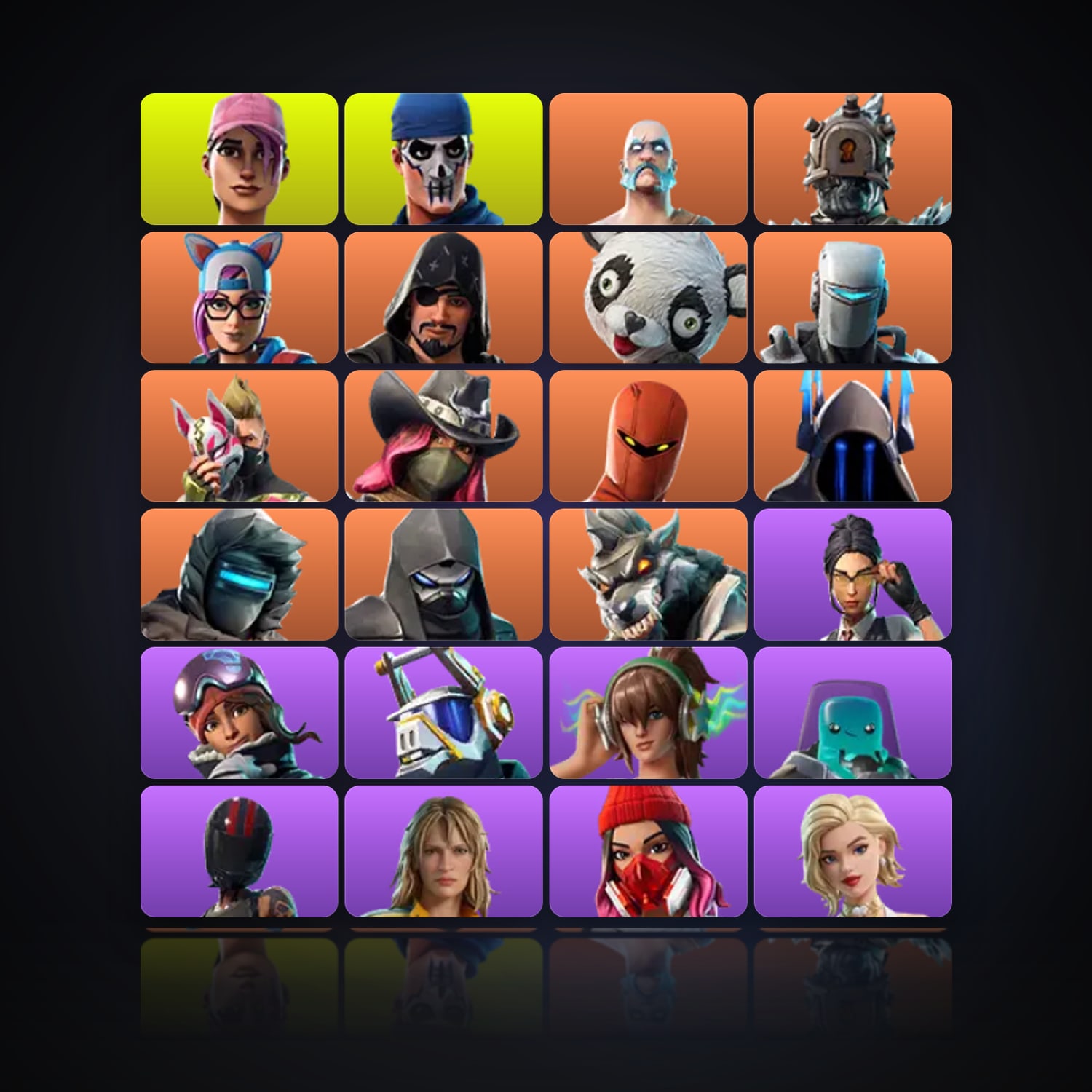 Fortnite | 80 Skins | 100 V-Bucks | Level 1125 | 130 Wins — HabibiAccounts
