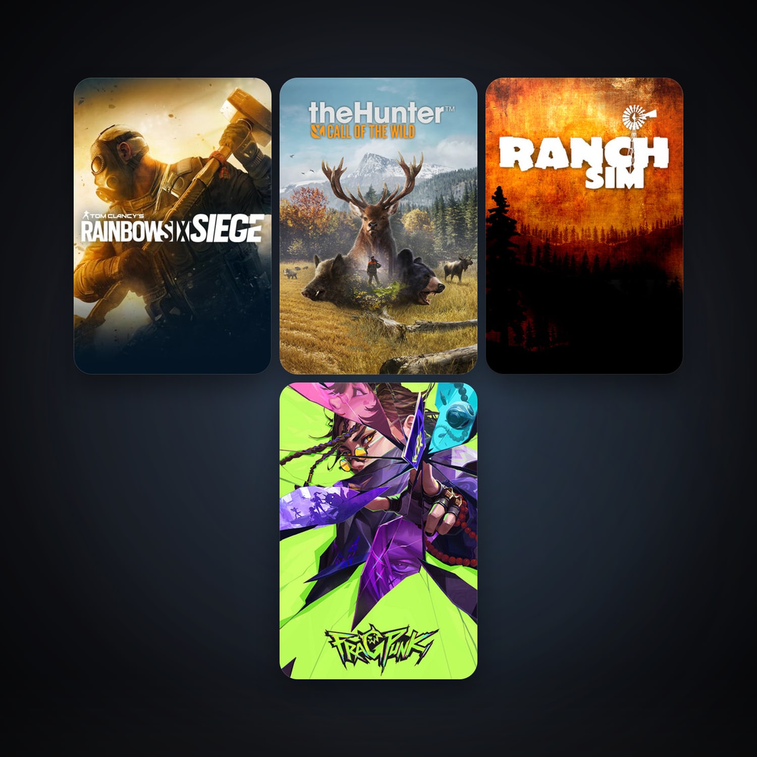 Tom Clancy's Rainbow Six Siege + theHunter: Call of the Wild, 6 games, clean — HabibiAccounts