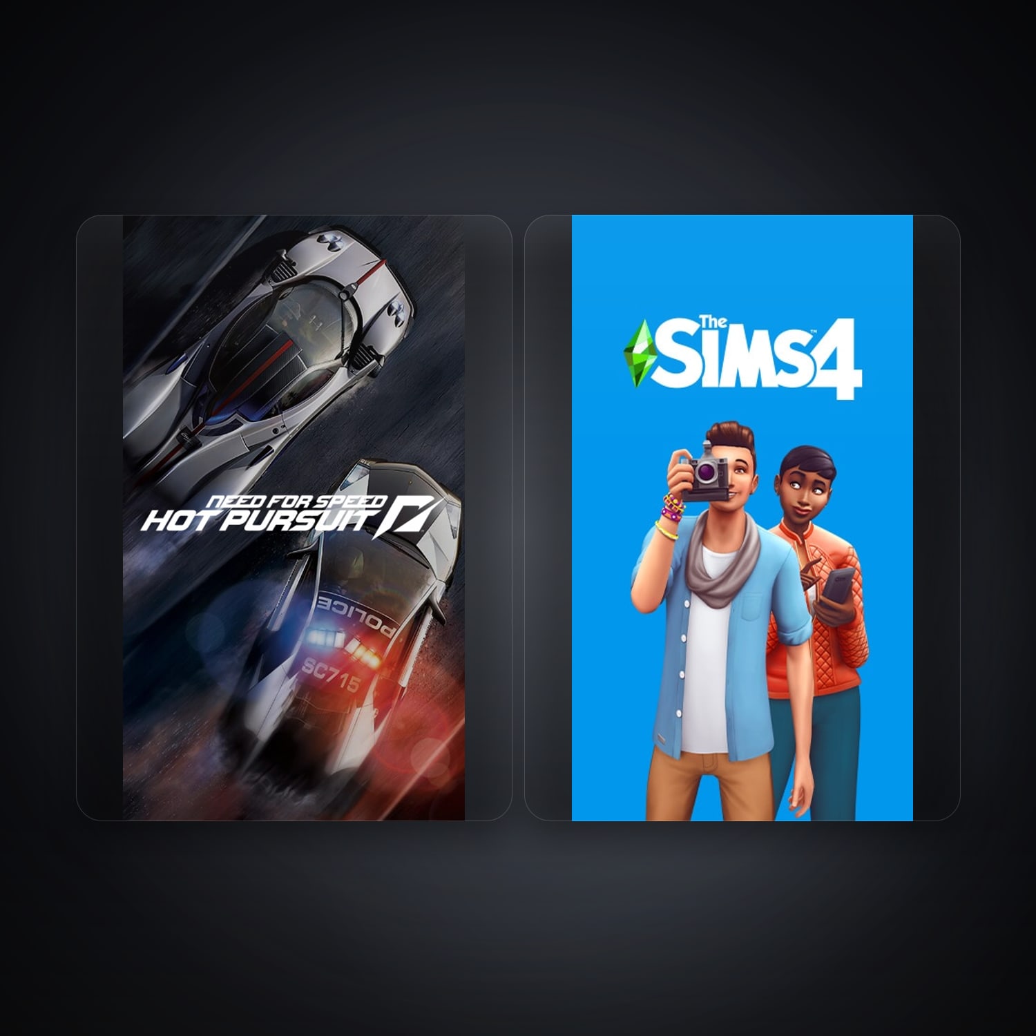 Need for Speed Hot Pursuit & The Sims 4 | 2 Games — HabibiAccounts