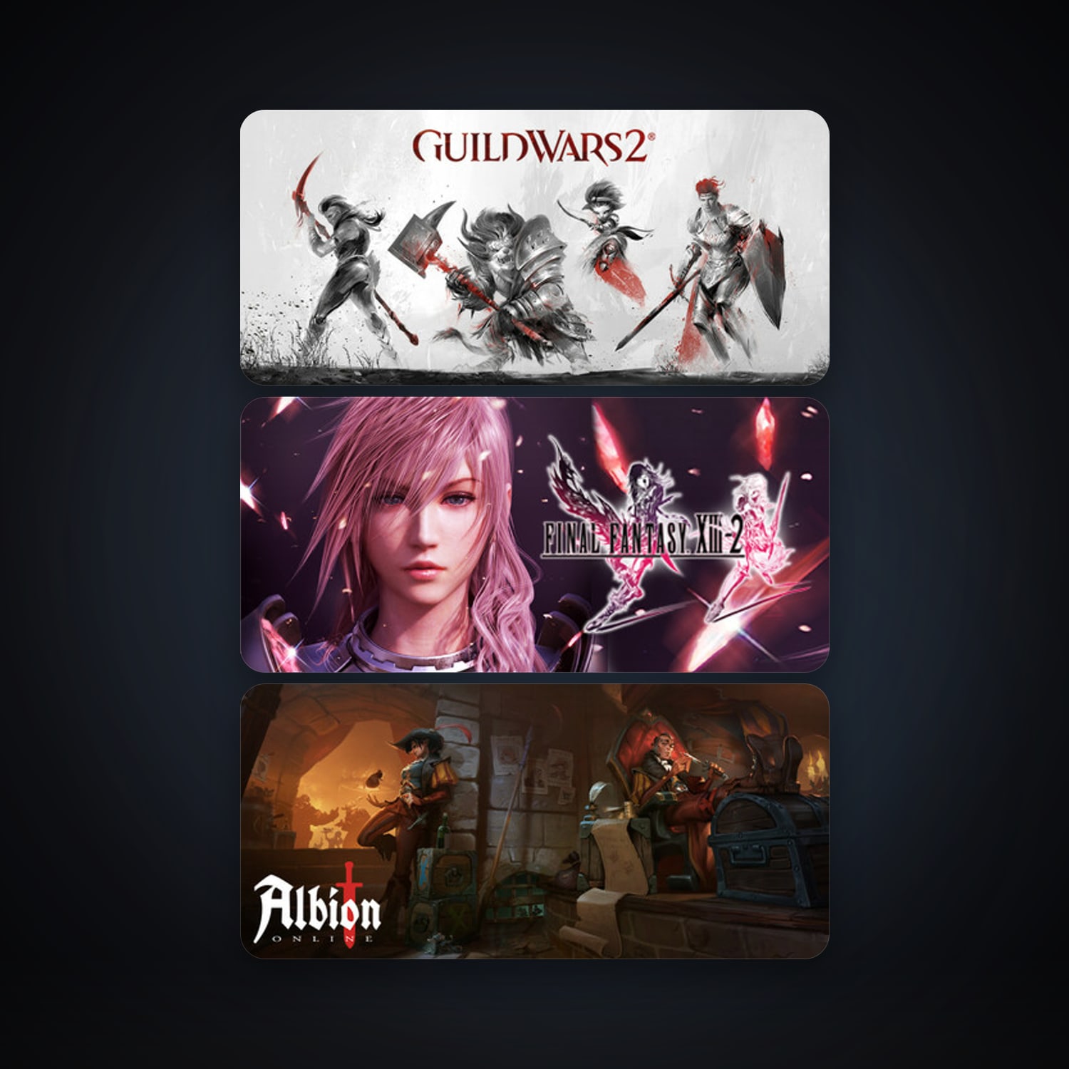 FINAL FANTASY XIII-2 + Albion Online, 3 games, clean — HabibiAccounts