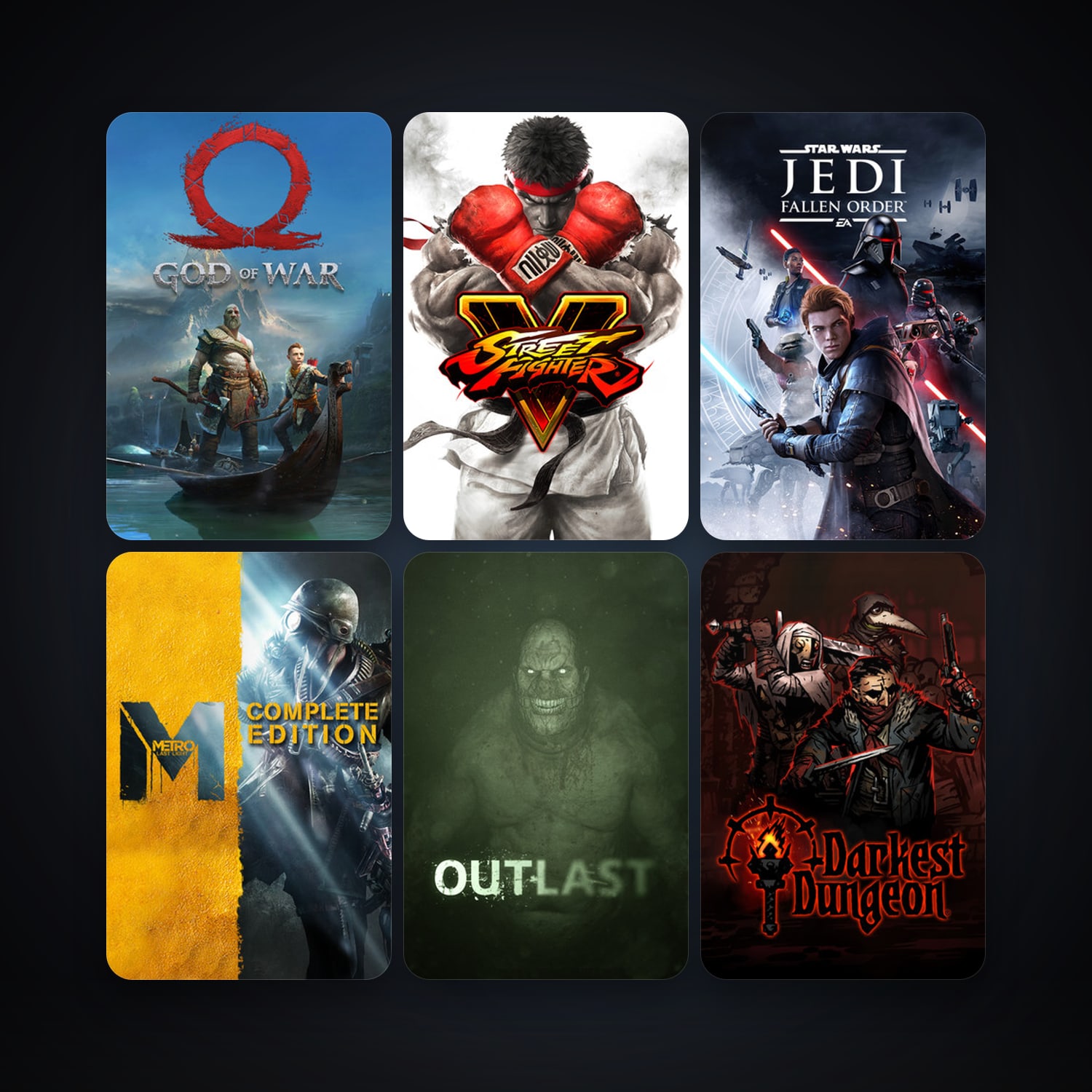 Metro: Last Light + Outlast, 7 games, clean — HabibiAccounts