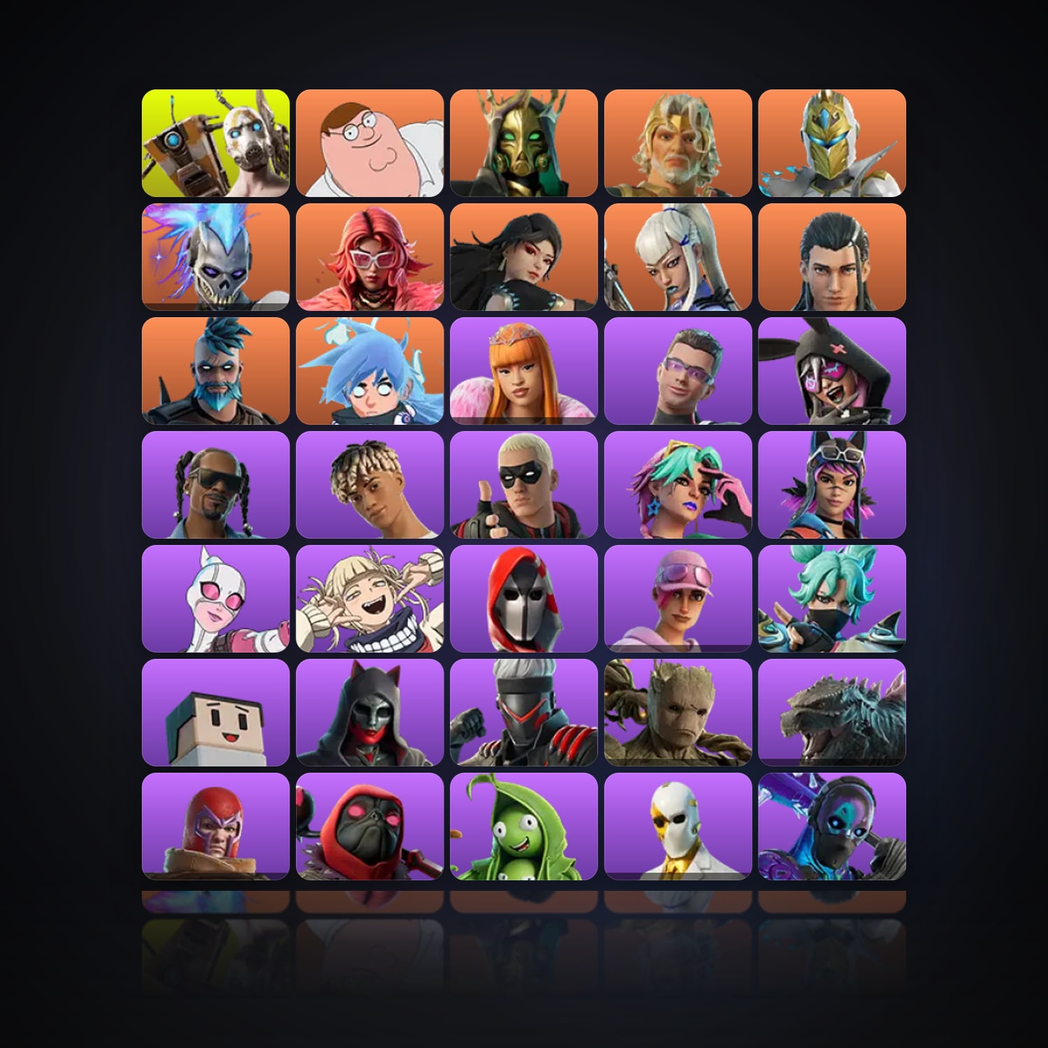 Fortnite | 128 Skins | 200 V-Bucks | Level 1940 | 95 Wins — HabibiAccounts