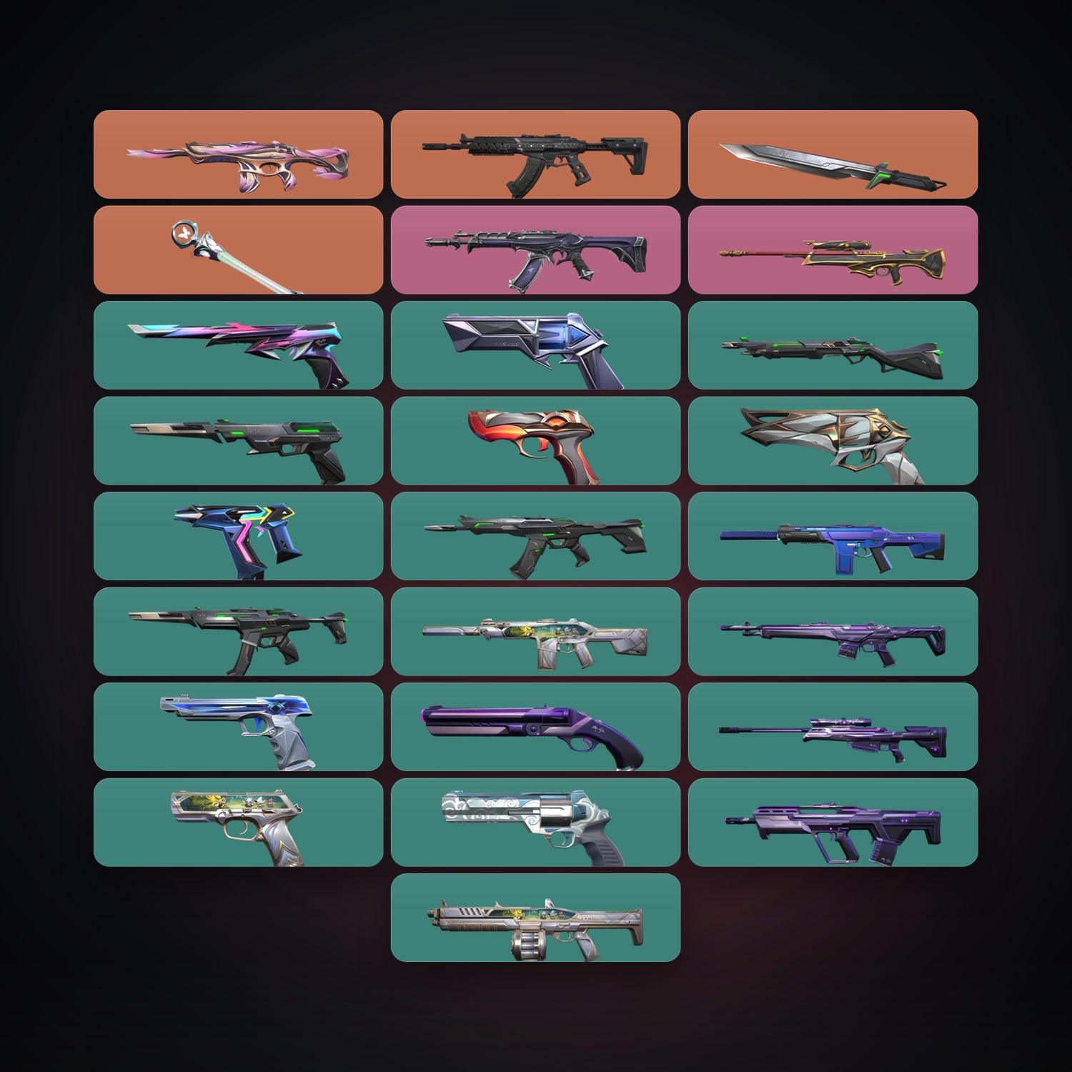 LA Bronze 3 locker — 2 knives, 25 skins, lvl 166 — HabibiAccounts