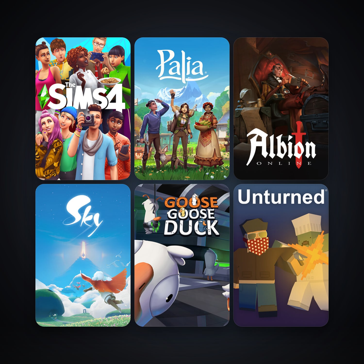 Unturned + Albion Online, 25 games, clean — HabibiAccounts