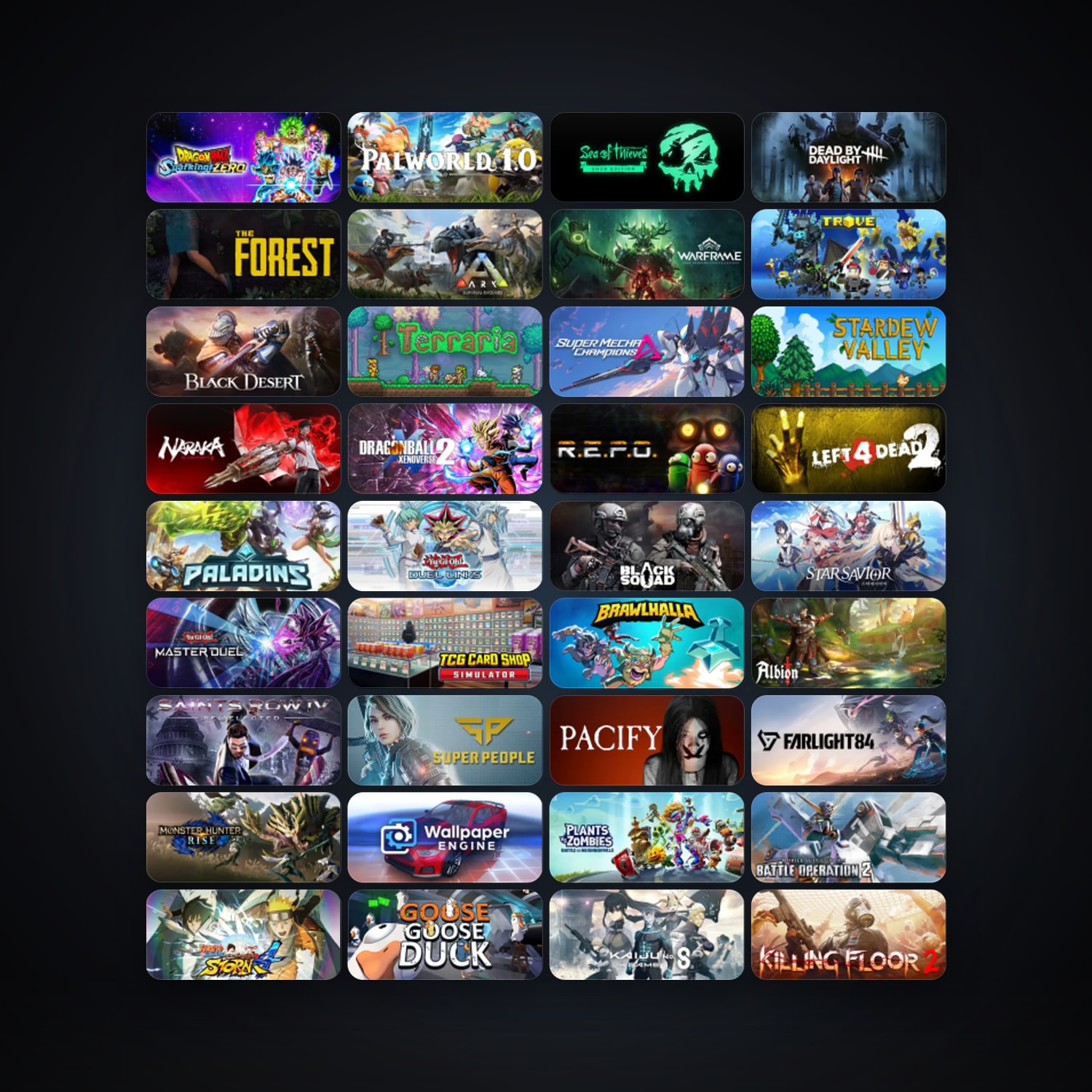 Warframe + Trove, 105 games, clean — HabibiAccounts