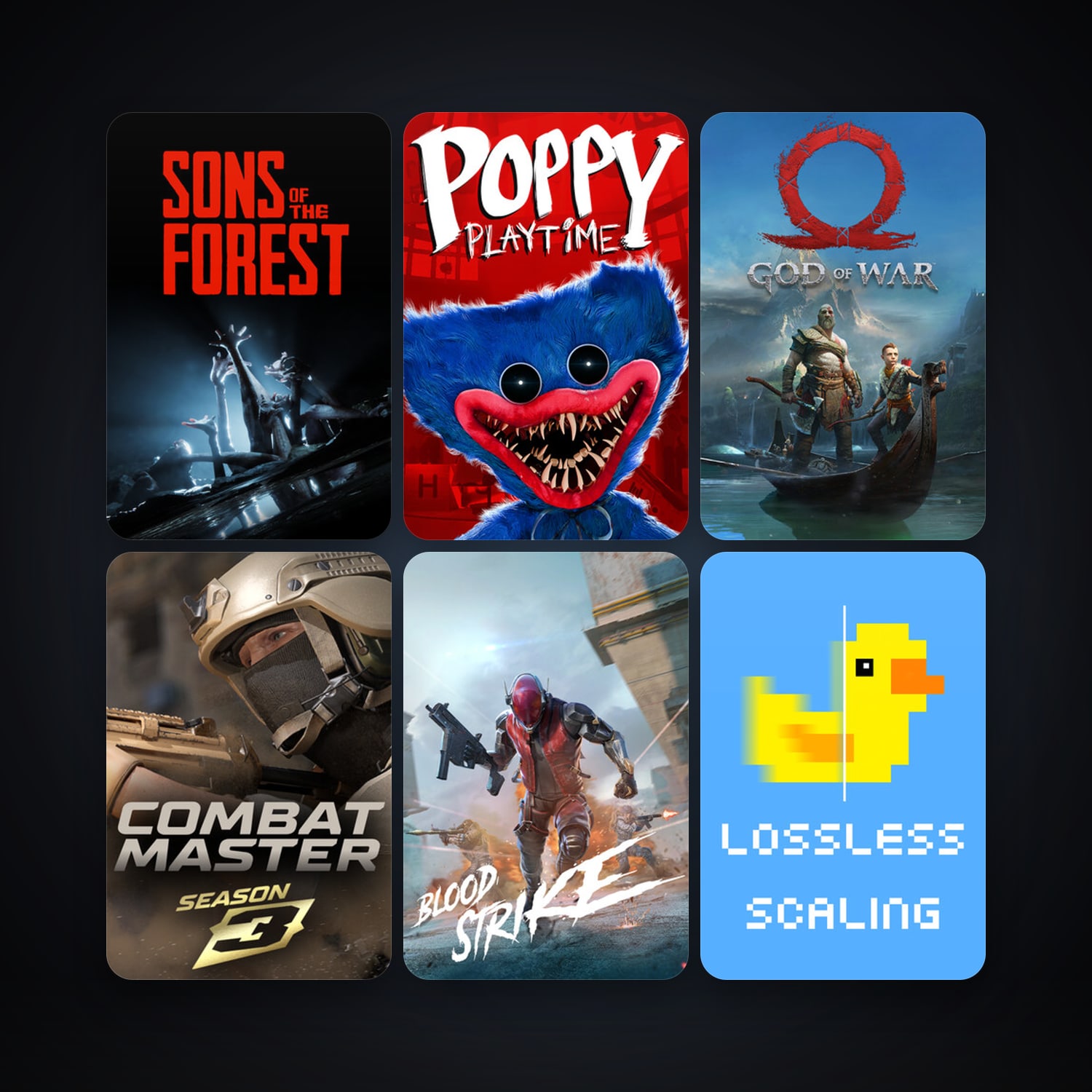 Wallpaper Engine + Lossless Scaling, 15 games, clean — HabibiAccounts