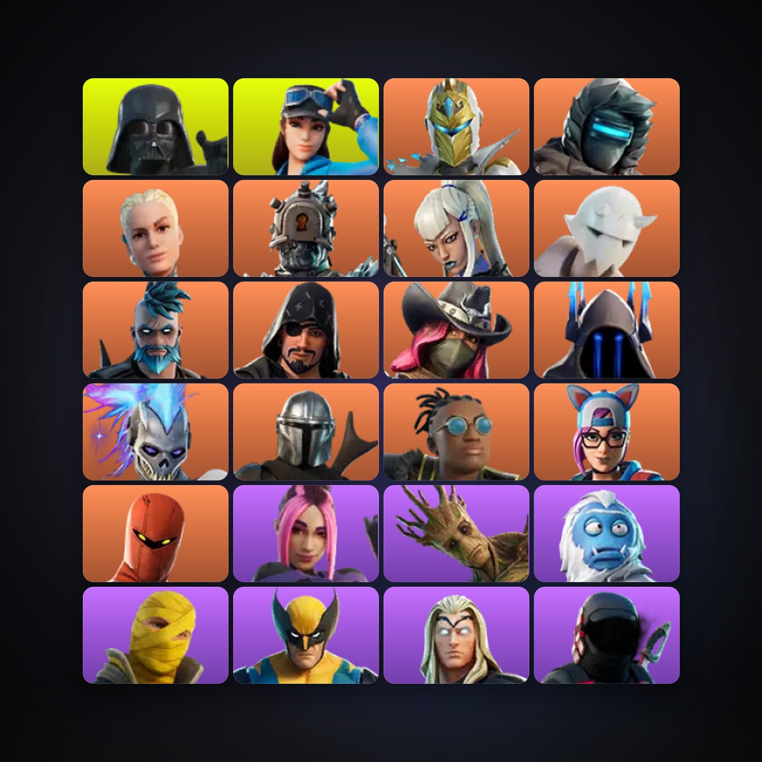 Fortnite | 56 Skins | 200 V-Bucks | Level 1073 | 126 Wins — HabibiAccounts