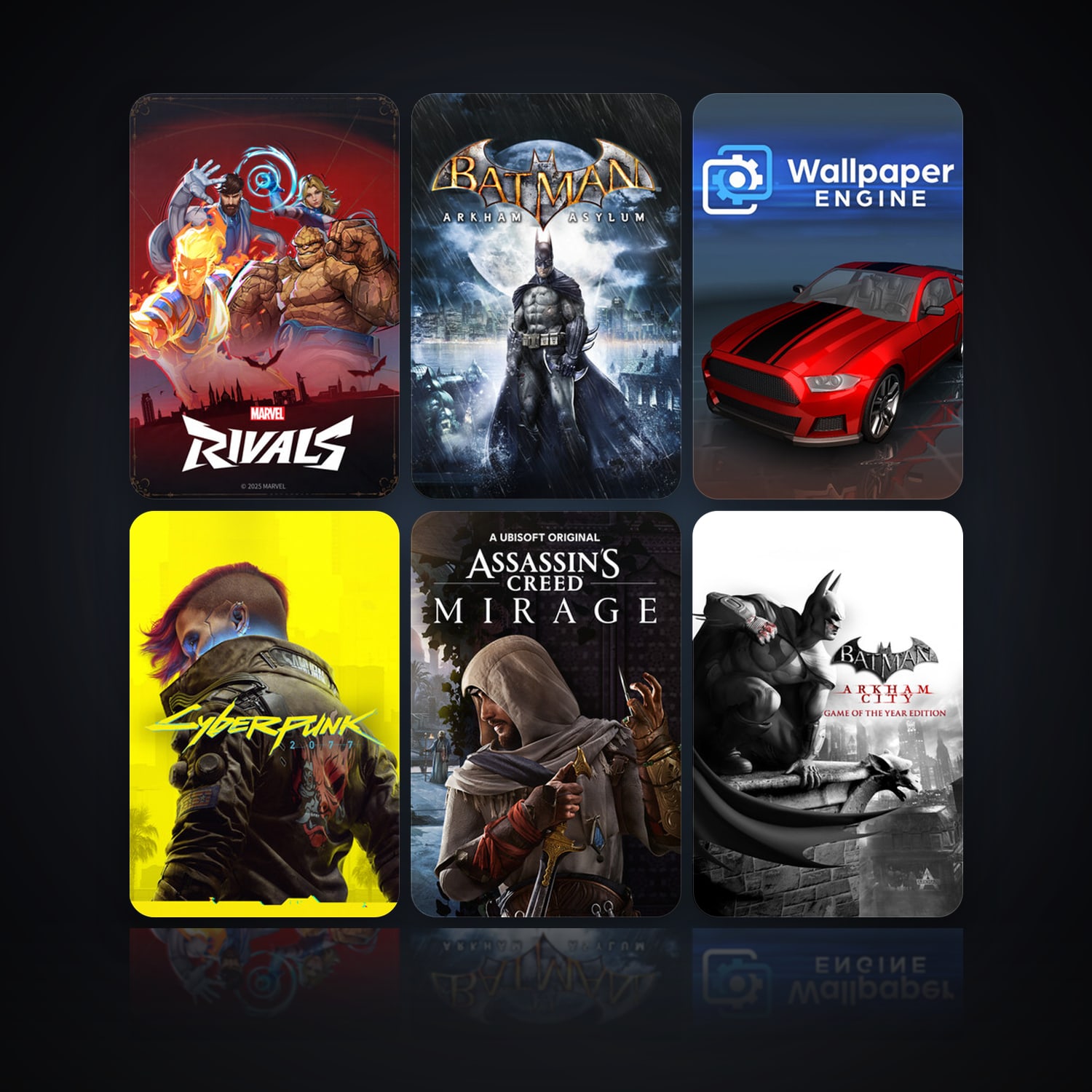 Marvel Rivals & Batman: Arkham Asylum Game of the Year Edition | 19 Games | Clean — HabibiAccounts