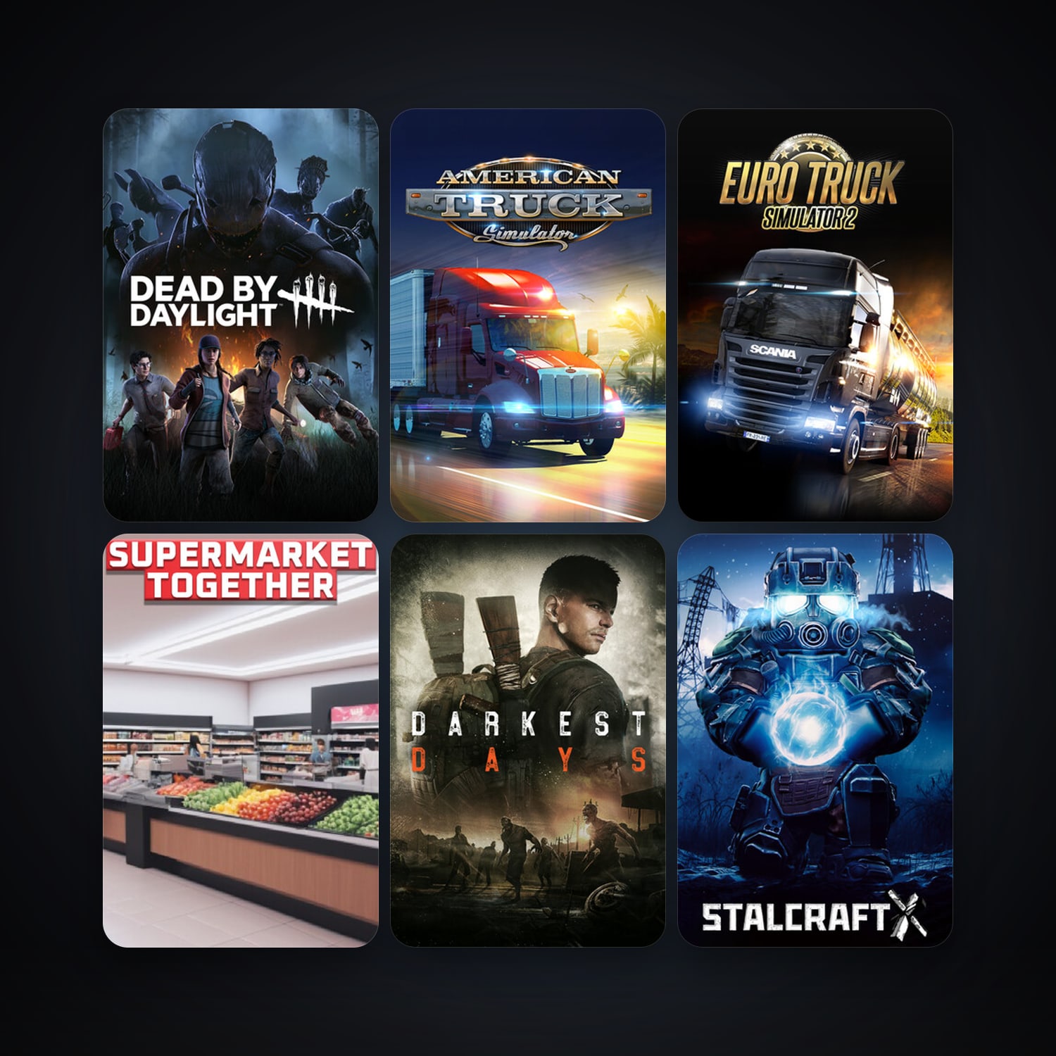 Euro Truck Simulator 2 + American Truck Simulator, 13 games, clean — HabibiAccounts