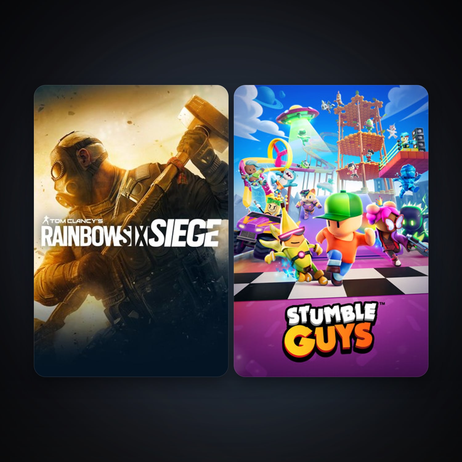 Tom Clancy's Rainbow Six Siege + Stumble Guys, 4 games, clean — HabibiAccounts