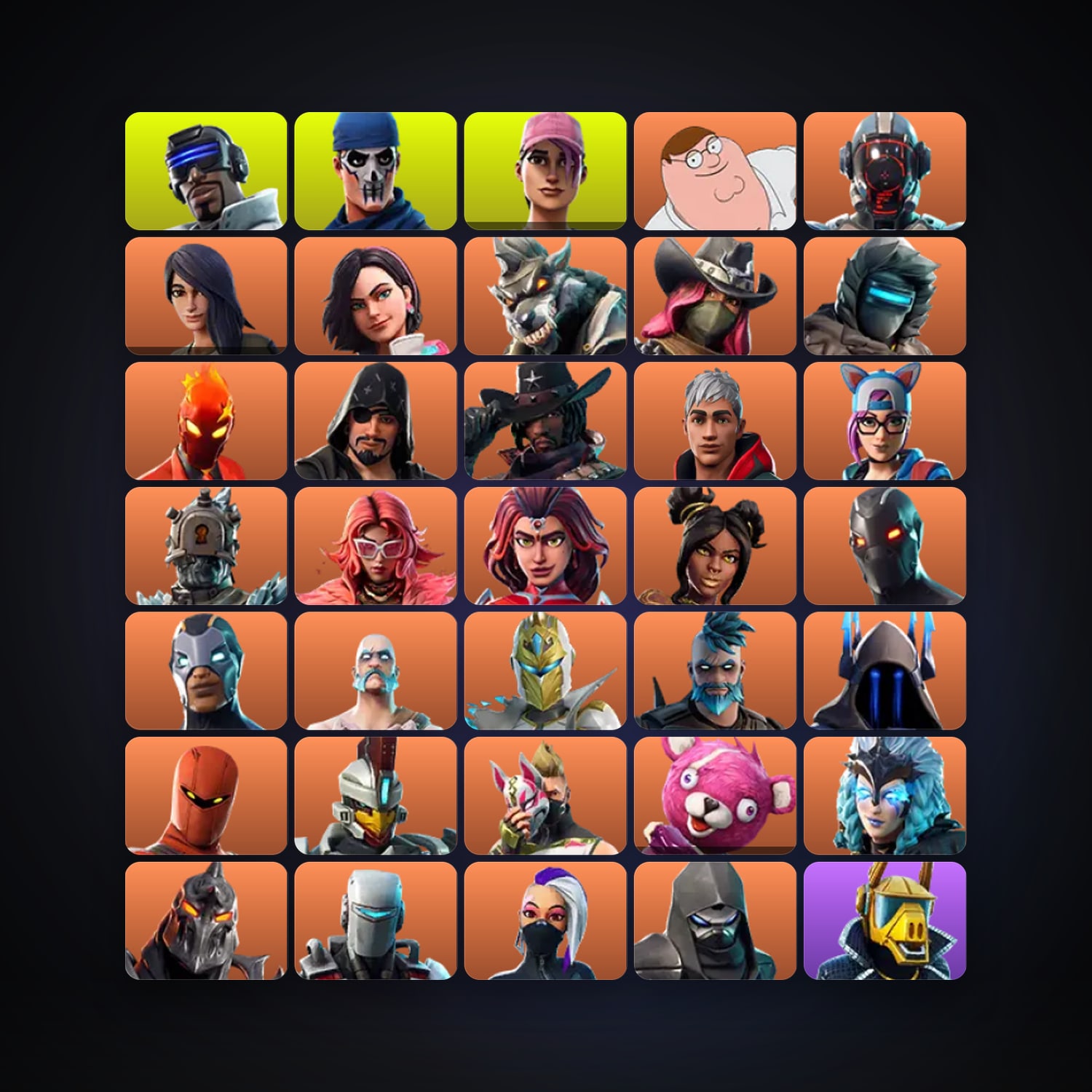 Fortnite | 151 Skins | 650 V-Bucks | Level 1838 | 216 Wins — HabibiAccounts