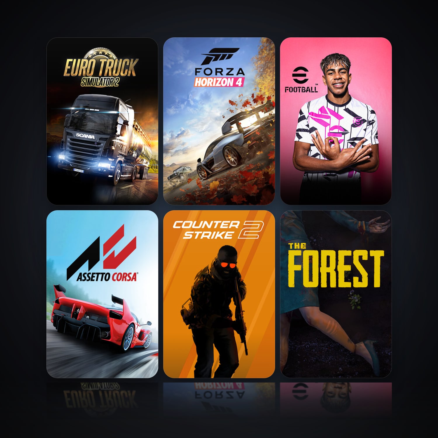 Euro Truck Simulator 2 & Forza Horizon 4 | 10 Games | Clean — HabibiAccounts