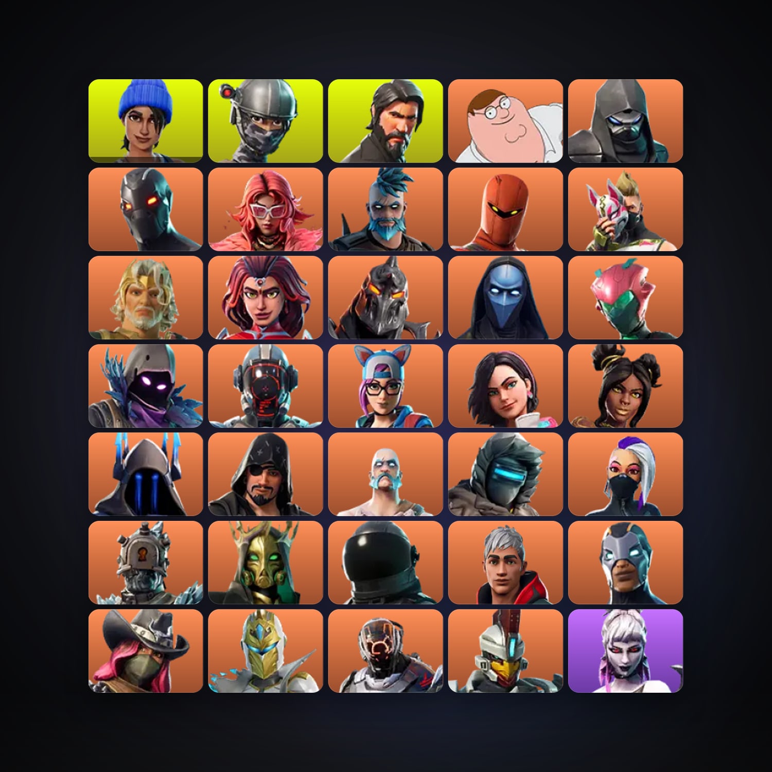 Fortnite | 195 Skins | 350 V-Bucks | Level 2294 | 262 Wins — HabibiAccounts