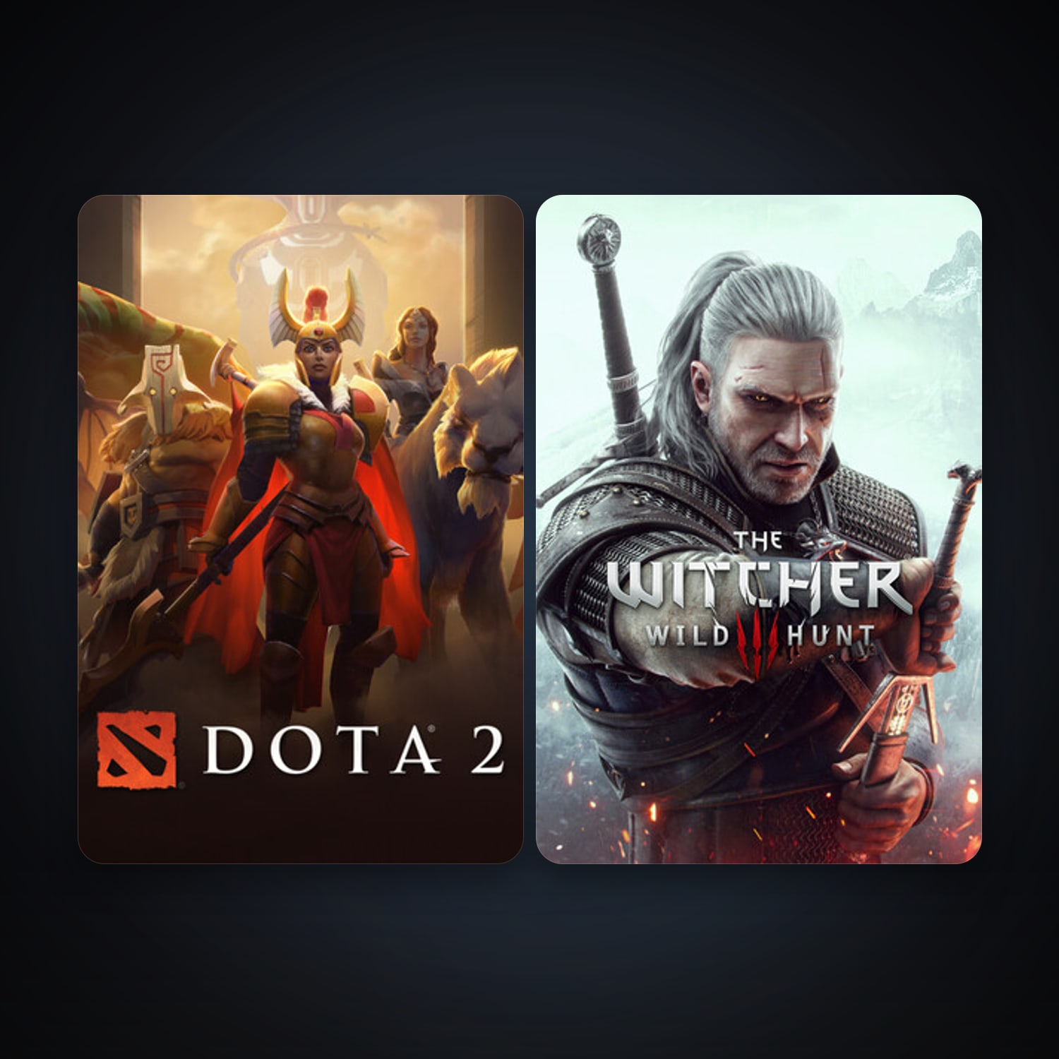 Dota 2 & The Witcher 3: Wild Hunt — HabibiAccounts
