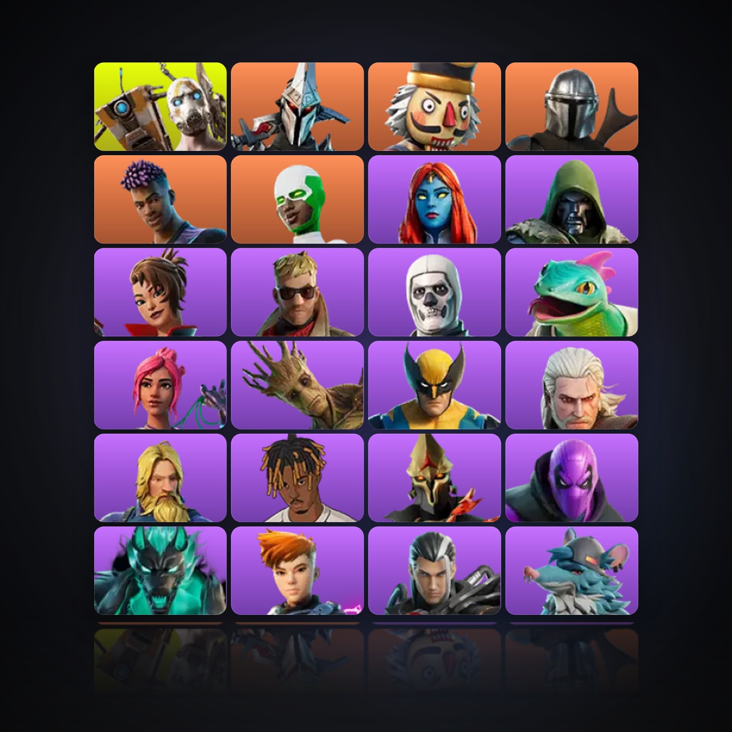 Fortnite | 104 Skins | 550 V-Bucks | Level 1164 | 124 Wins — HabibiAccounts