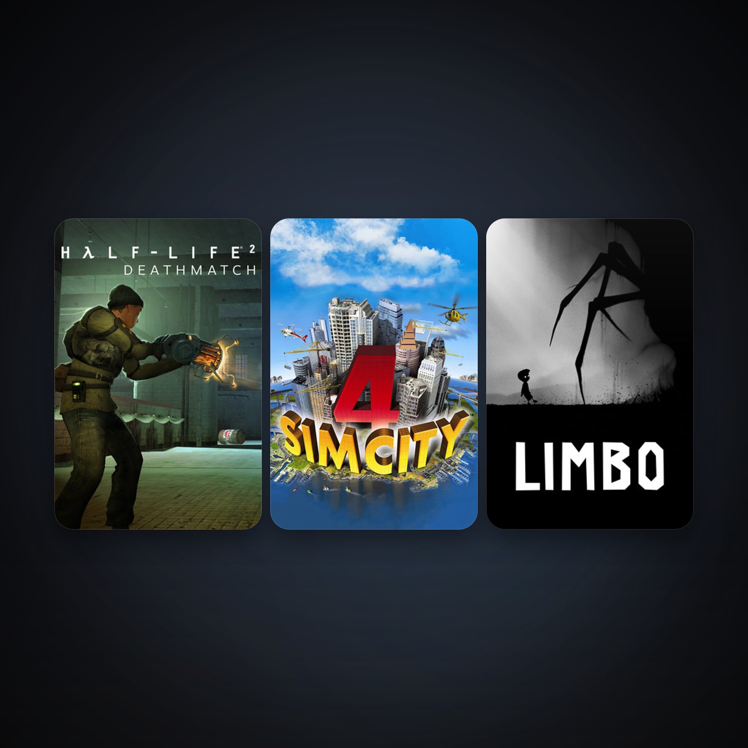Half-Life 2: Deathmatch + SimCity 4 Deluxe Edition, 10 games, clean — HabibiAccounts