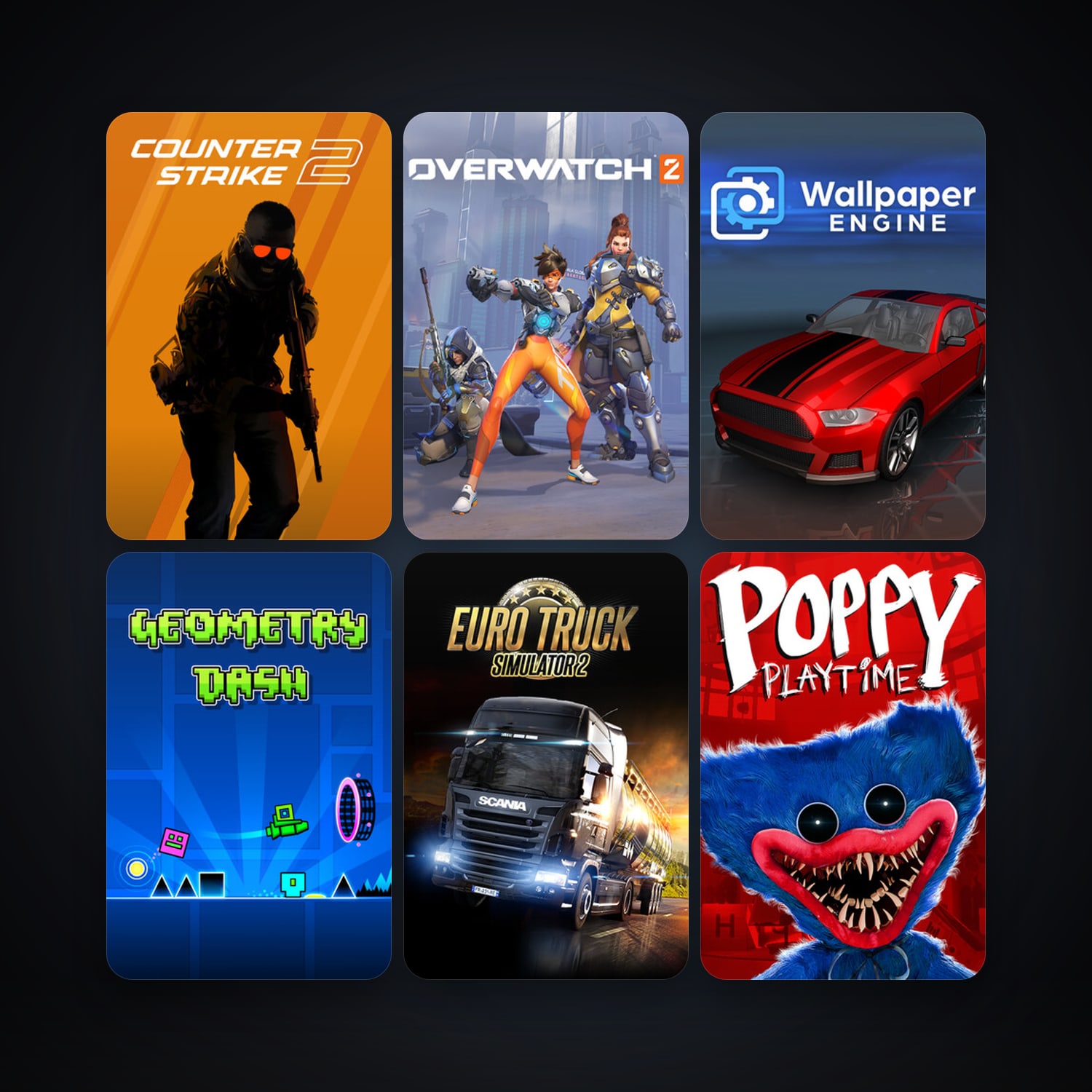 CS2 Prime + Euro Truck Simulator 2, 12 games, clean — HabibiAccounts