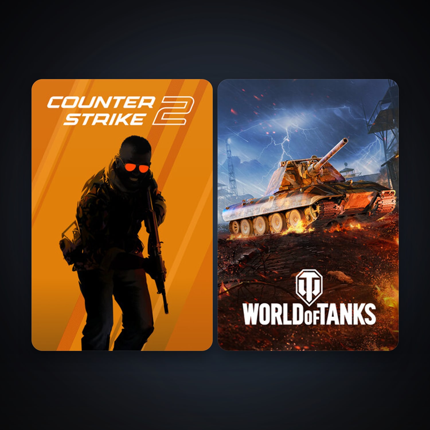 CS2 Prime + World of Tanks, 8 games, clean — HabibiAccounts