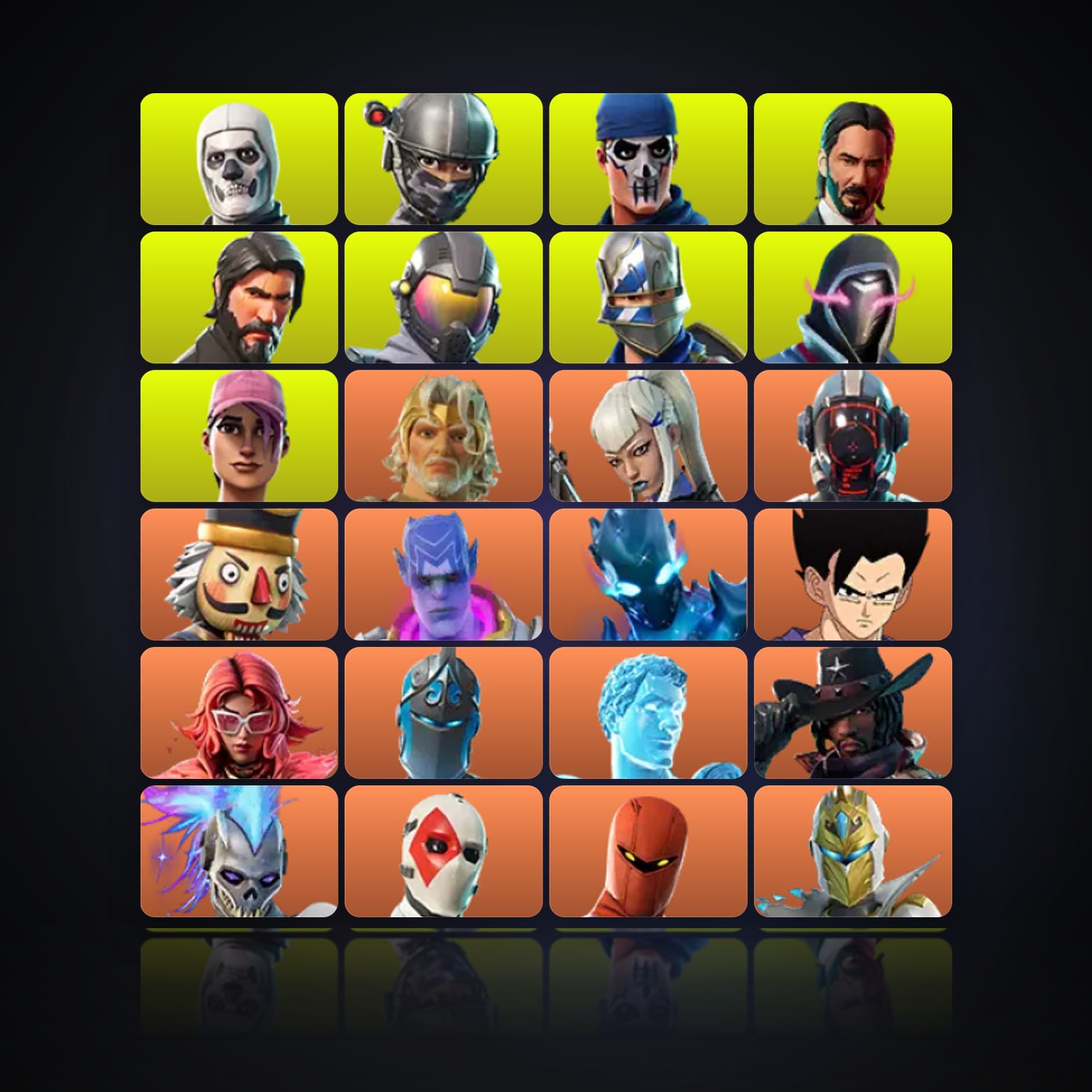 Fortnite | 258 Skins | 5.5K V-Bucks | Level 2517 | 536 Wins — HabibiAccounts