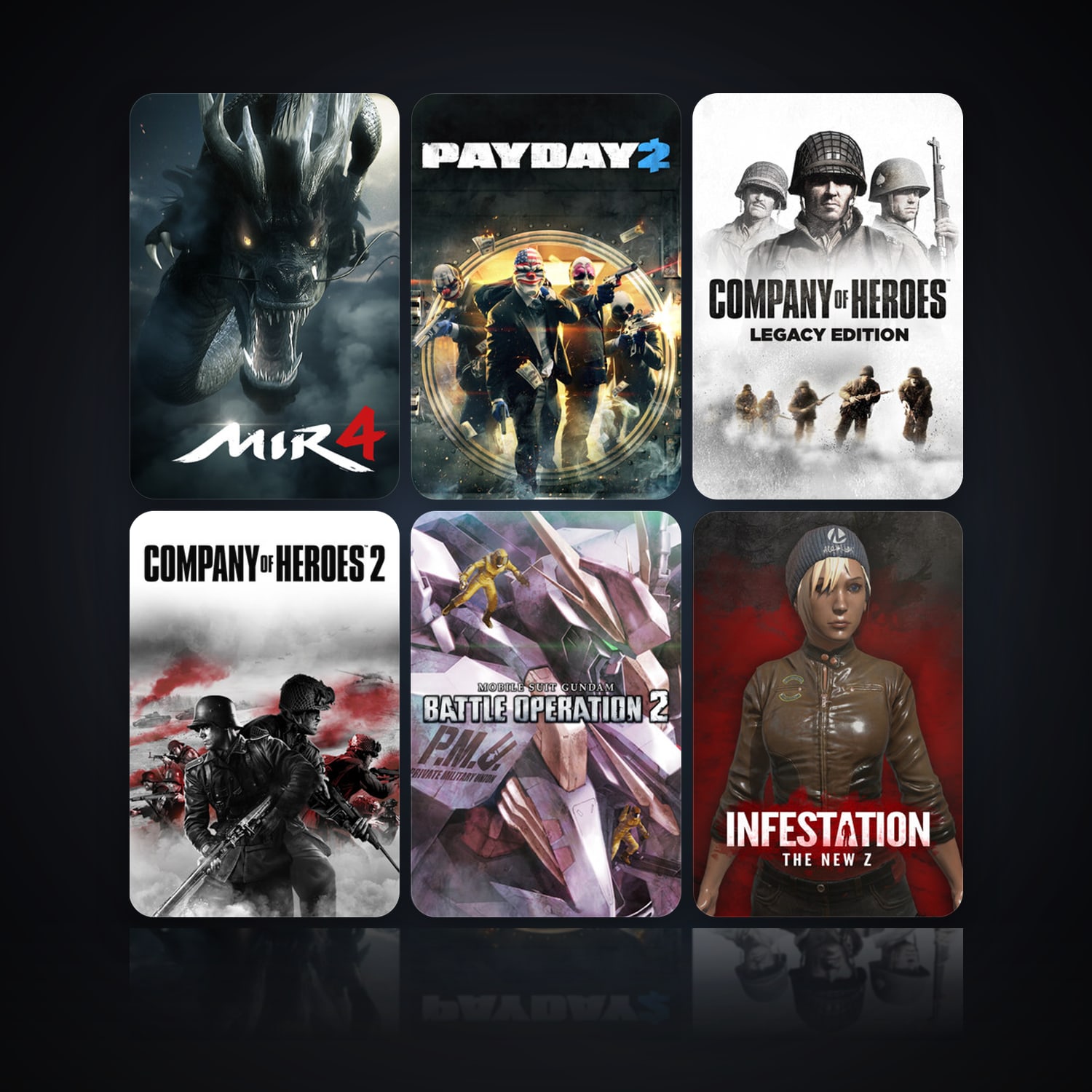هالحساب ستيم فلين، Company of Heroes وCompany of Heroes: Opposing Fronts، 23 لعبة، صامد واضح — HabibiAccounts