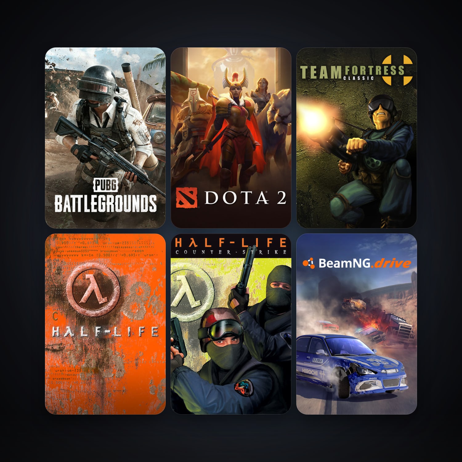 Counter-Strike + Team Fortress Classic, 20 games, Steam 79, clean — HabibiAccounts