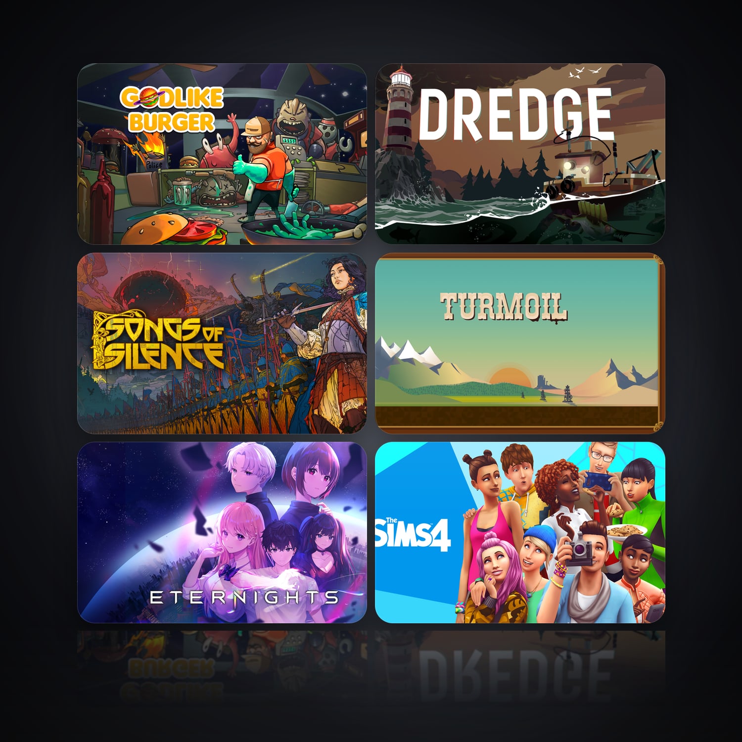 Godlike Burger & DREDGE | 559 Games — HabibiAccounts
