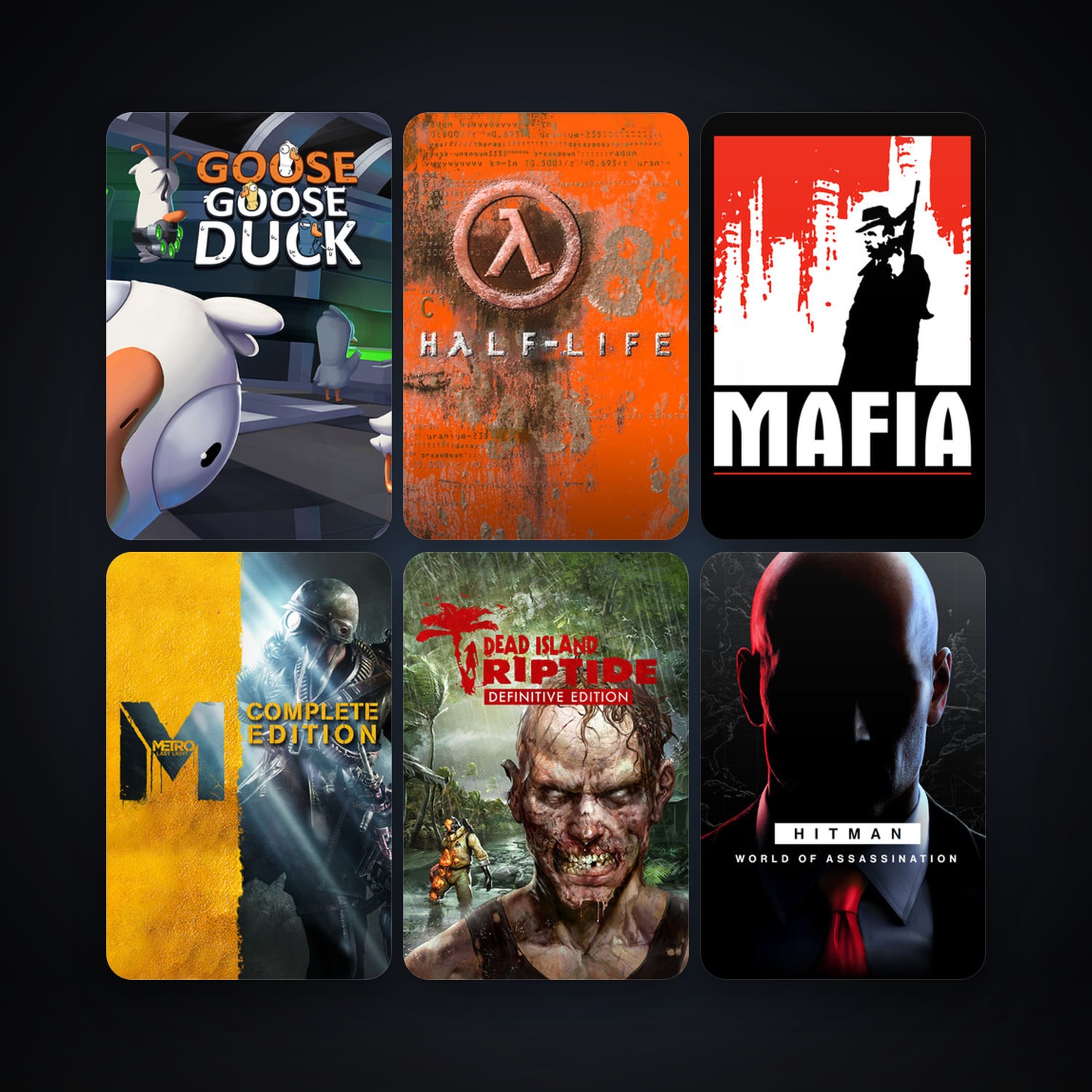 Half-Life + Mafia, 11 games, clean — HabibiAccounts