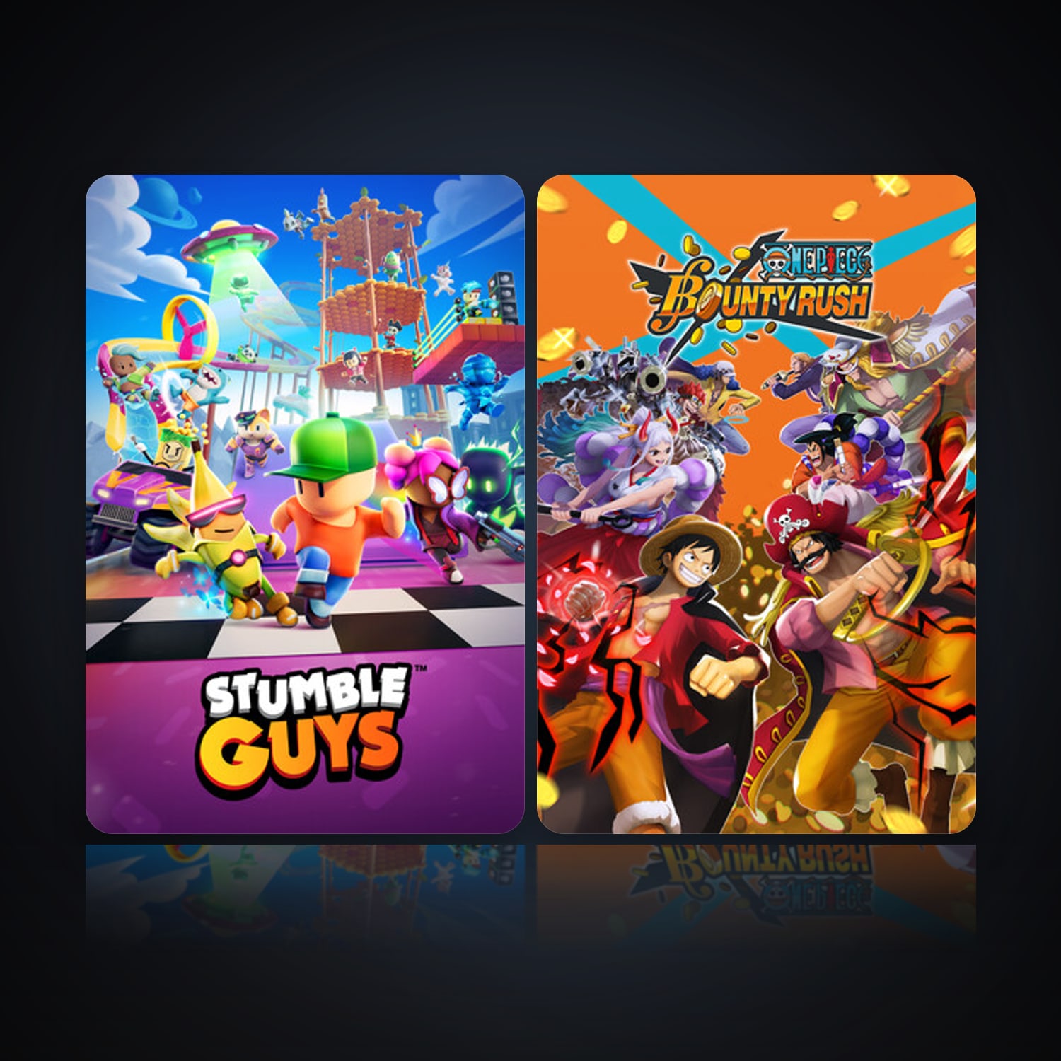 هالحساب ستيم فلين، Stumble Guys وONE PIECE Bounty Rush، 3 لعبة، صامد واضح — HabibiAccounts