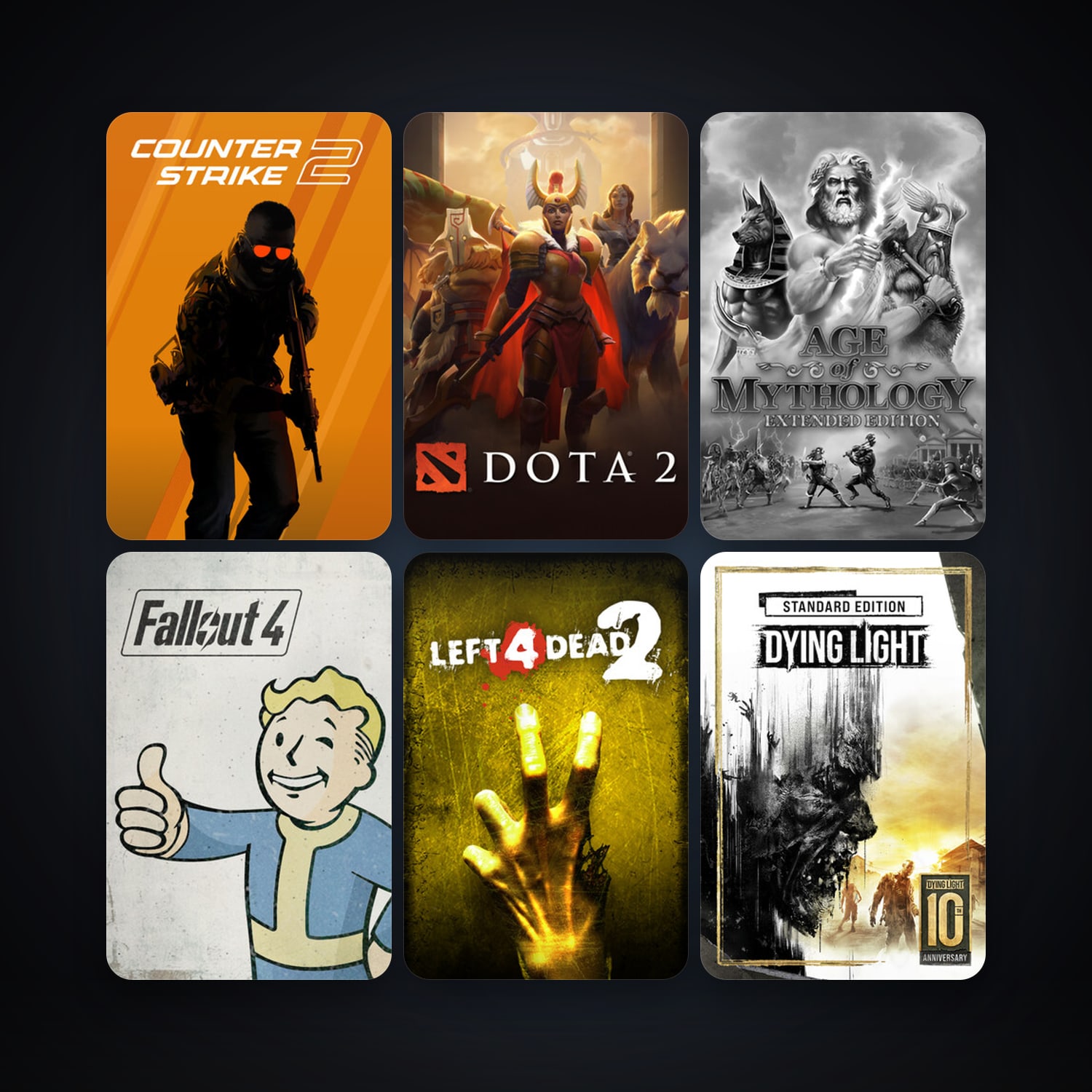 Left 4 Dead 2 + Dota 2, 32 games, clean — HabibiAccounts