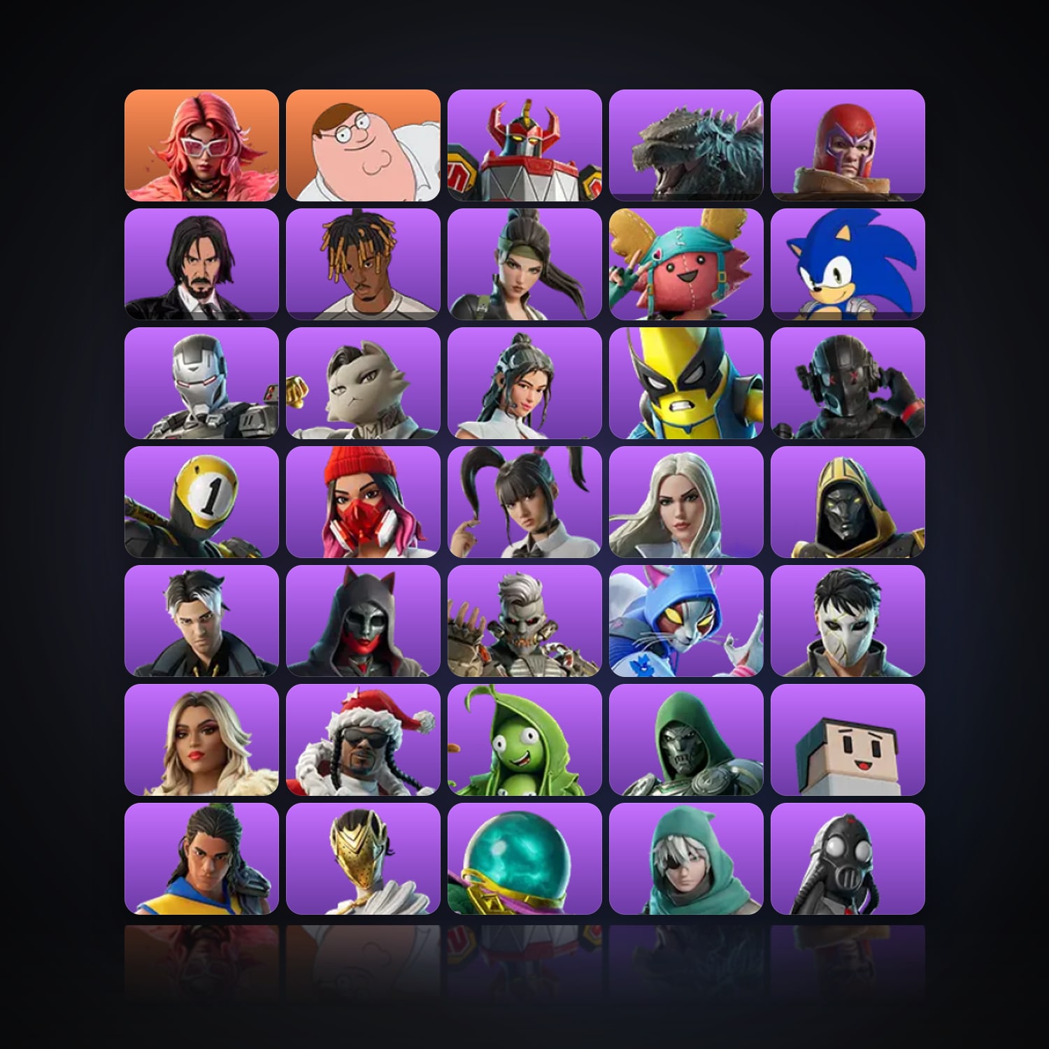 Fortnite | 79 Skins | 100 V-Bucks | Level 2191 | 138 Wins — HabibiAccounts