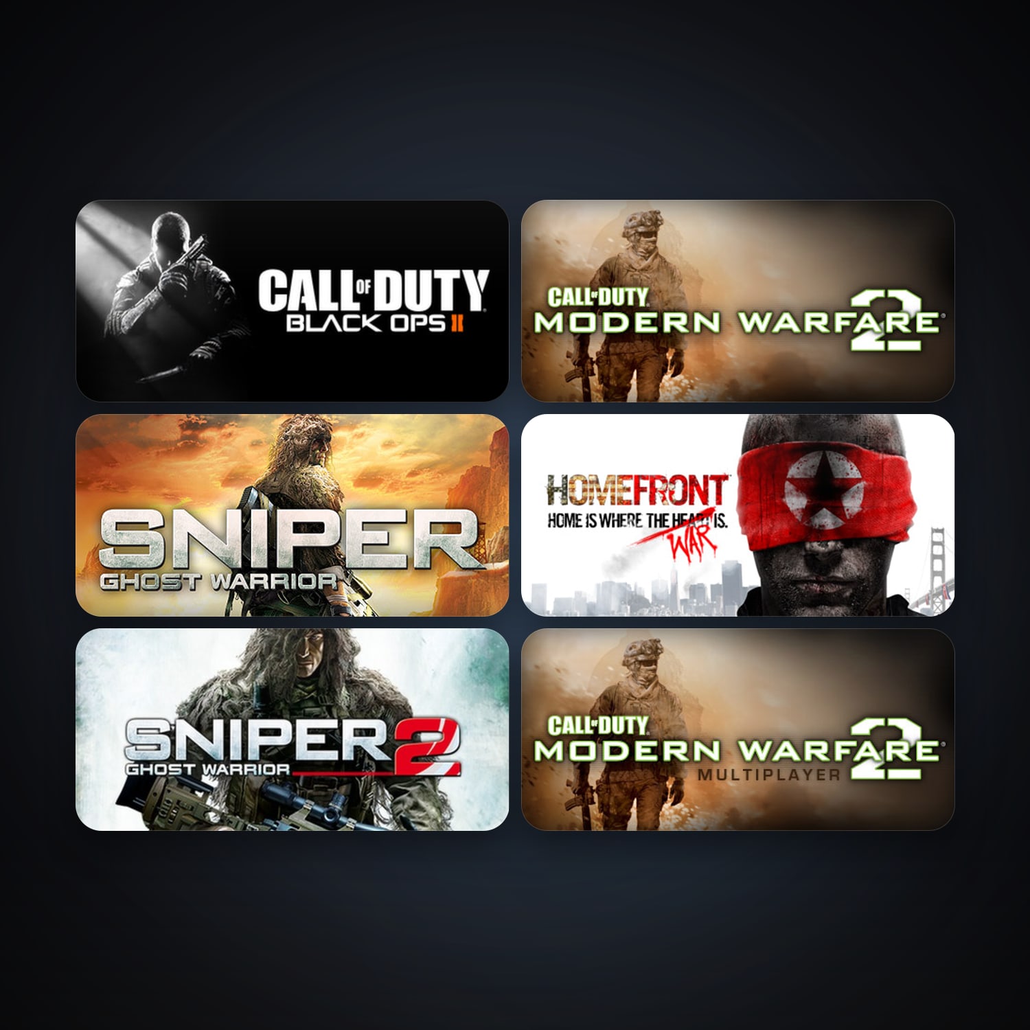 Call of Duty: Modern Warfare 2 (2009) + Call of Duty: Modern Warfare 2 - Multiplayer (2009), 8 games, clean — HabibiAccounts