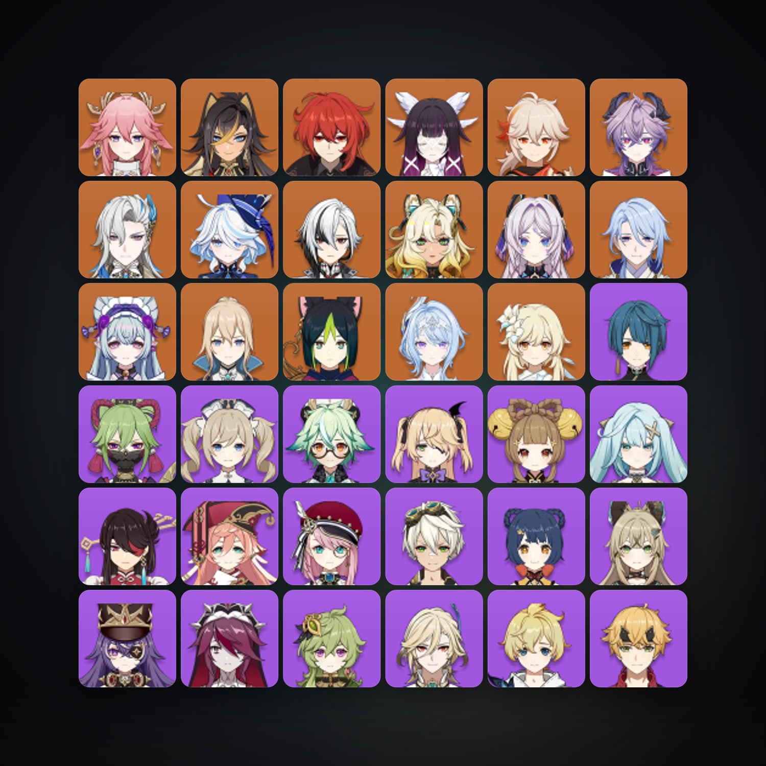 Genshin Impact | AR 56 | 59 Chars | 16× 5★ — HabibiAccounts